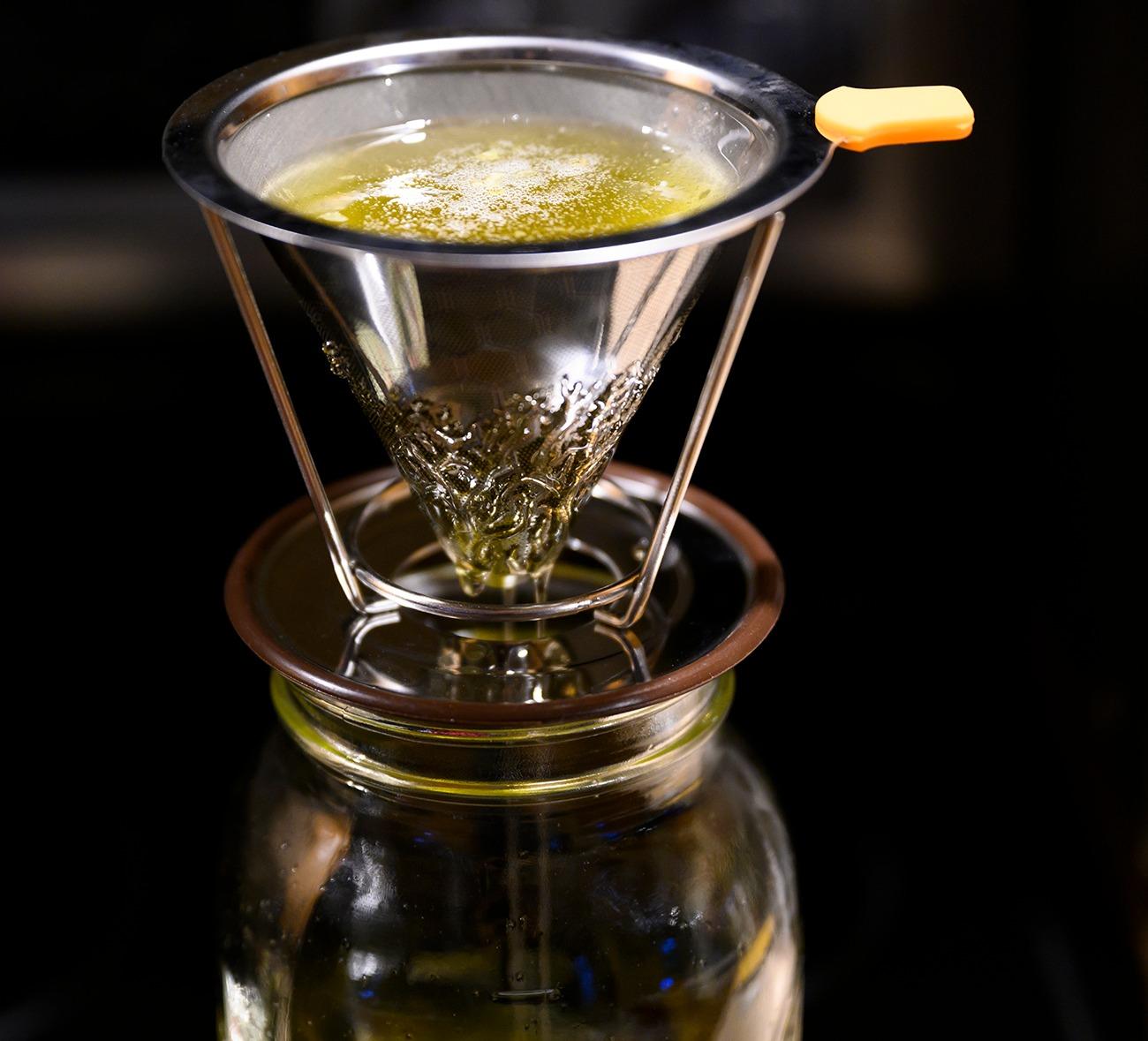 Pour Over Coffee Dripper, Stainless Steel Coffee Filter Reusable Pour Over Coffee Filter Cone Coffee Dripper with Removable Cup Stand and Bonus Brush customer photo 1