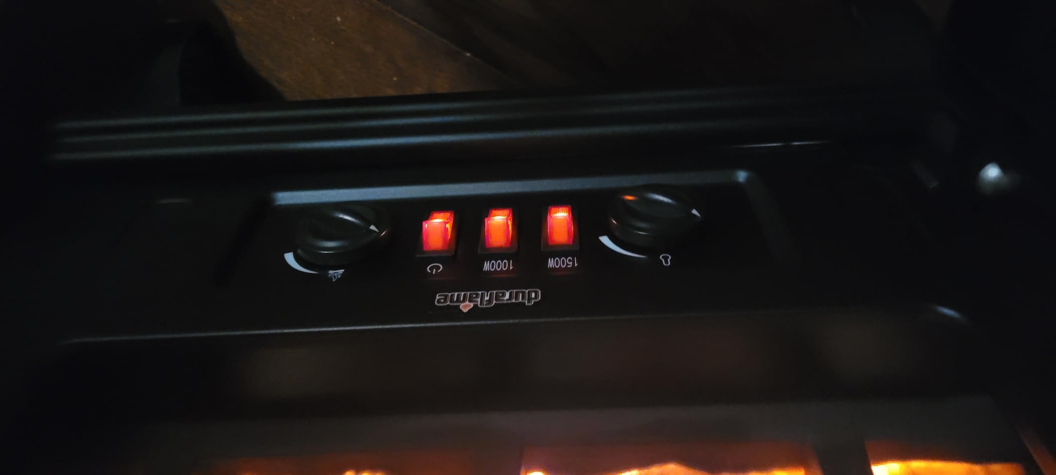 duraflame 3D Infrared Quartz Electric Fireplace Stove Heater, Black customer photo 1