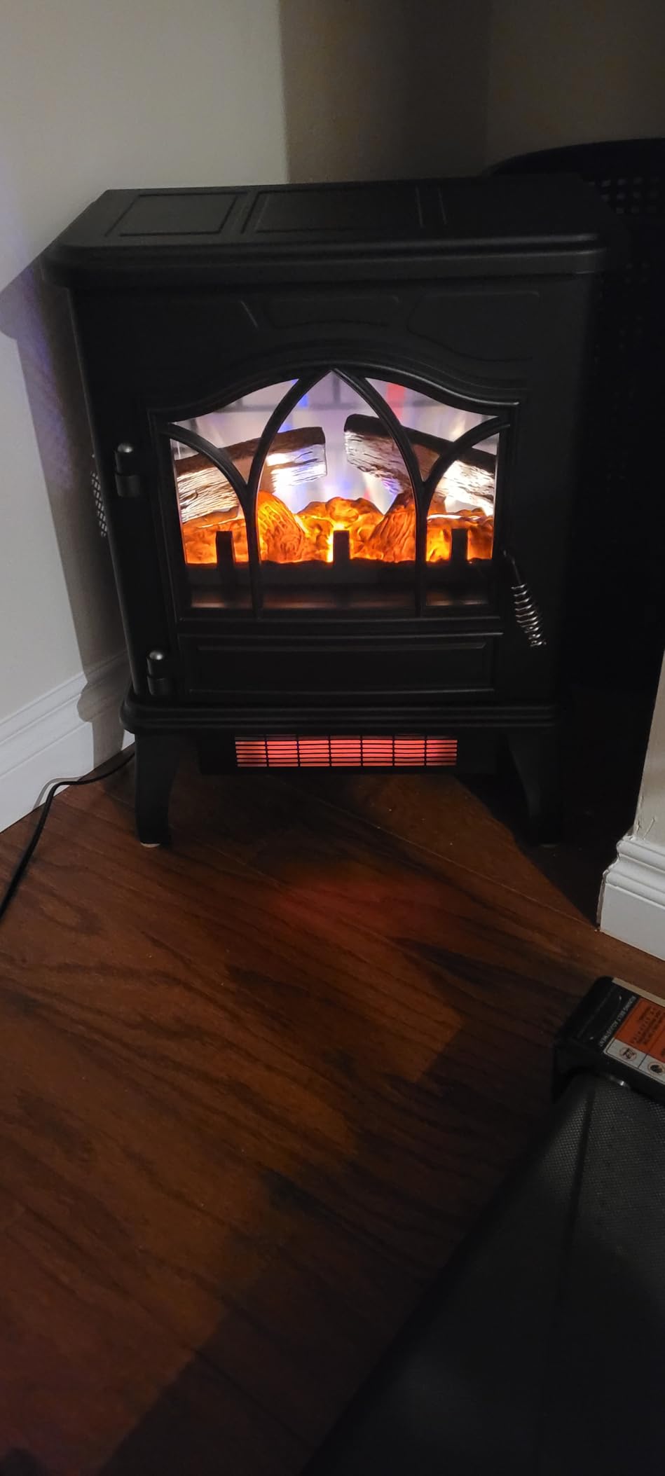 duraflame 3D Infrared Quartz Electric Fireplace Stove Heater, Black customer photo 2