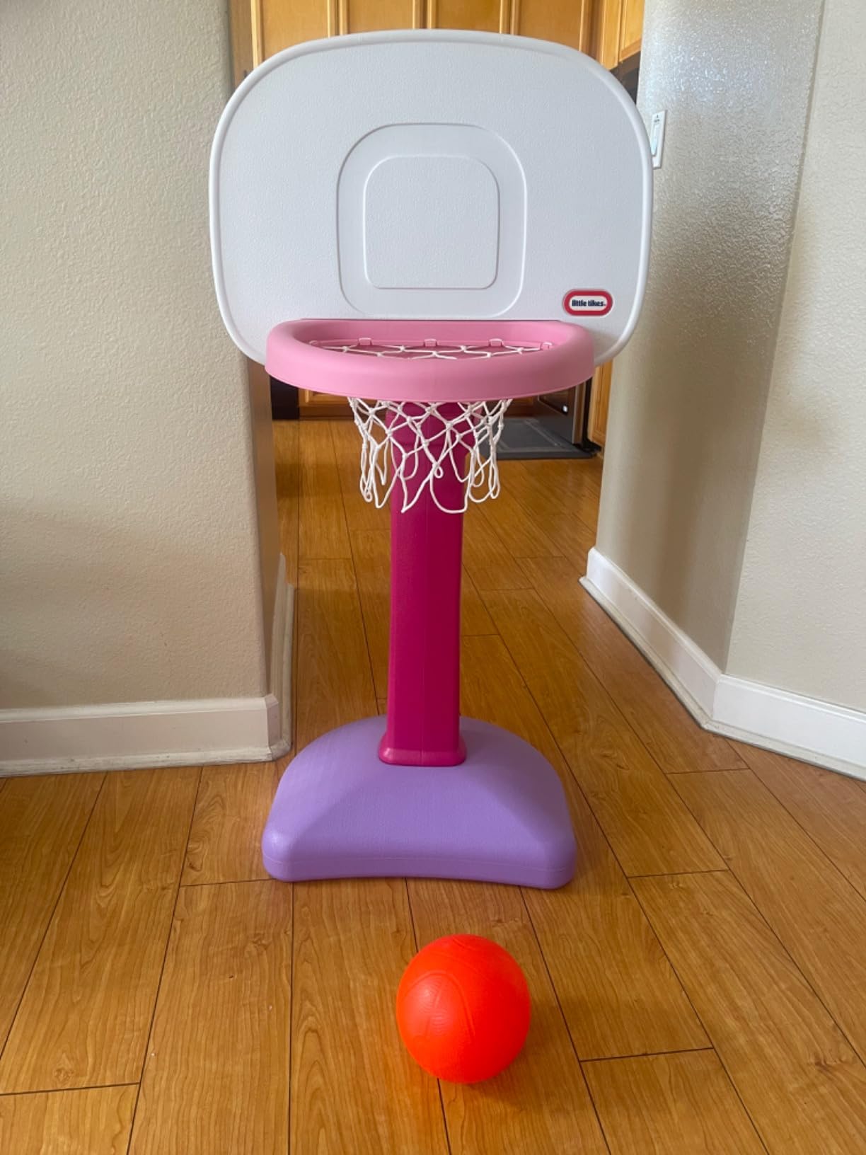 Little Tikes Easy Score Basketball Set, Pink - Amazon Exclusive 22.00 L x 23.75 W x 61.00 H Inches customer photo 2