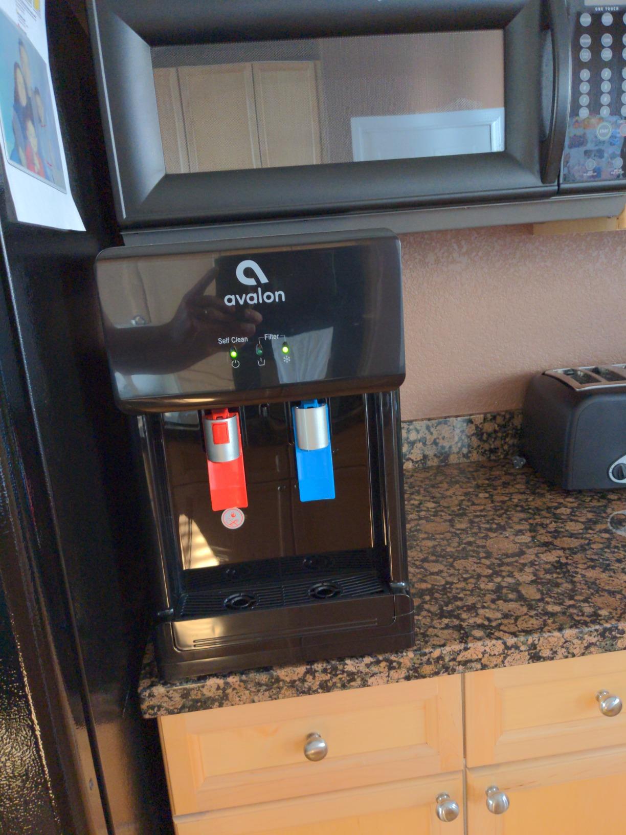 Avalon Countertop Self Cleaning Bottleless Water Cooler Water Dispenser - Hot & Cold Water, NSF Certified Filter- UL Listed- Black customer photo 2