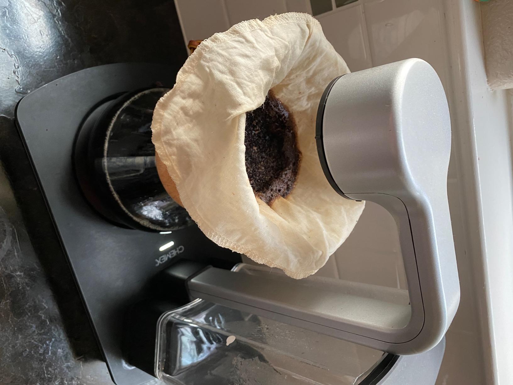 Pour Over Reusable Cloth Coffee Filter - Made in Canada of Hemp and Organic Cotton - Zero Waste, Eco-Friendly. customer photo 1