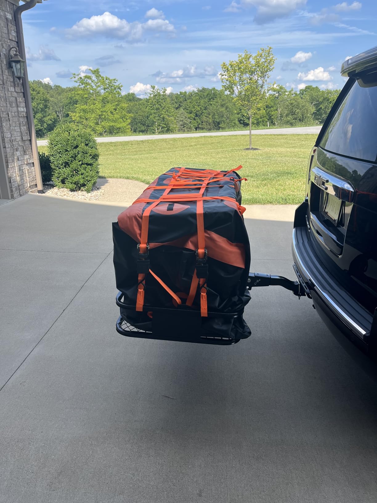 Mockins 500 Lb Capacity Steel Trailer Hitch Cargo Carrier for 2
