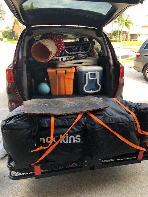 Mockins 500 Lb Capacity Steel Trailer Hitch Cargo Carrier for 2