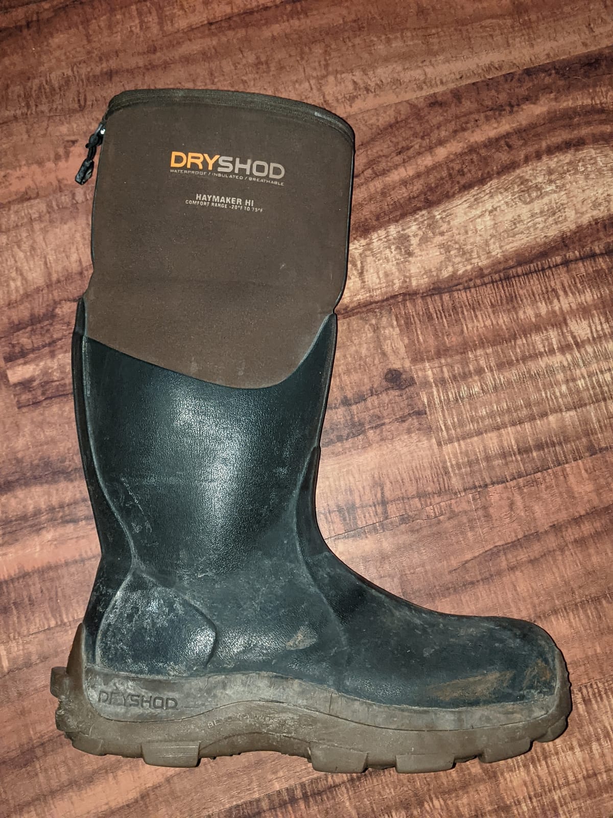 Dryshod Mens Haymaker Hi Hard Working Boots - Rubber Waterproof Pull-On customer photo 1