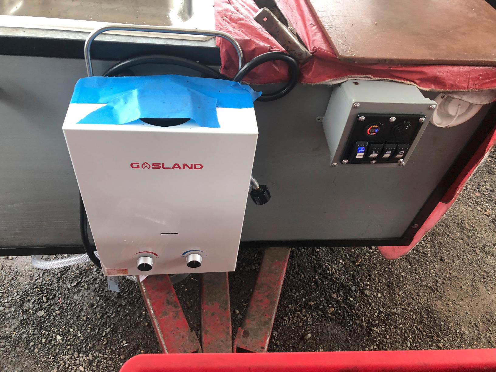 GASLAND BS158 Outdoor Portable Gas Water Heater 1.58GPM, 6L Propane Tankless Water Heater for RV Camping Cabin Boat, Overheating Protection, Easy to Install, White customer photo 1