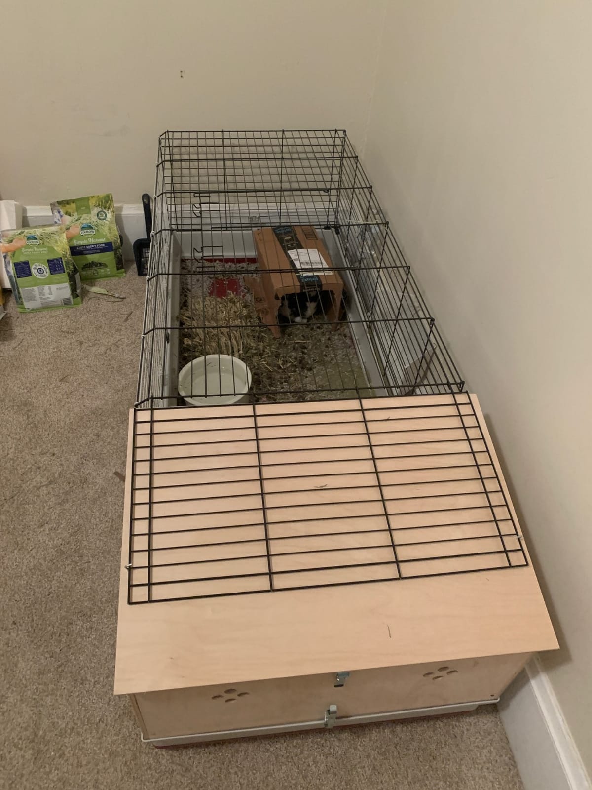 Midwest Homes for Pets Deluxe Rabbit & Guinea Pig Cage, X-Large, White & Red customer photo 1