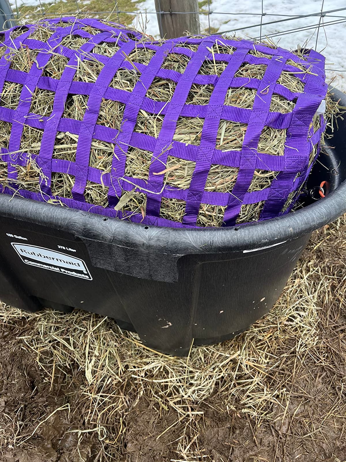Derby Originals XL Go Around Slow Feeder Horse Hay Bag with Super Tough Bottom and 1 Year Warranty, Royal Blue, 71-7132RBL customer photo 2