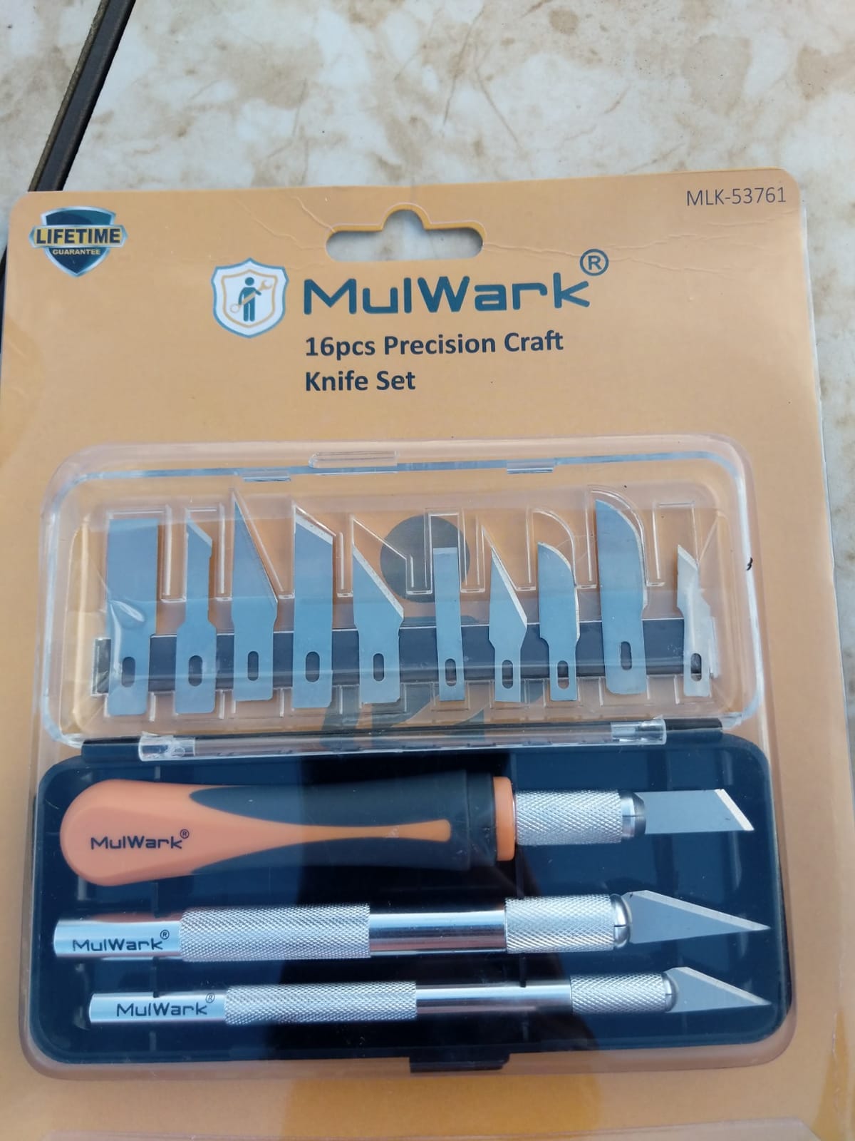 MulWark Exacto Knife Set | Craft Knife Kit | 16pc Precision Craft Hobby Kit with Razor Sharp Knives for Wood, Crafting, Leather, Scrapbooking & Modeling customer photo 1