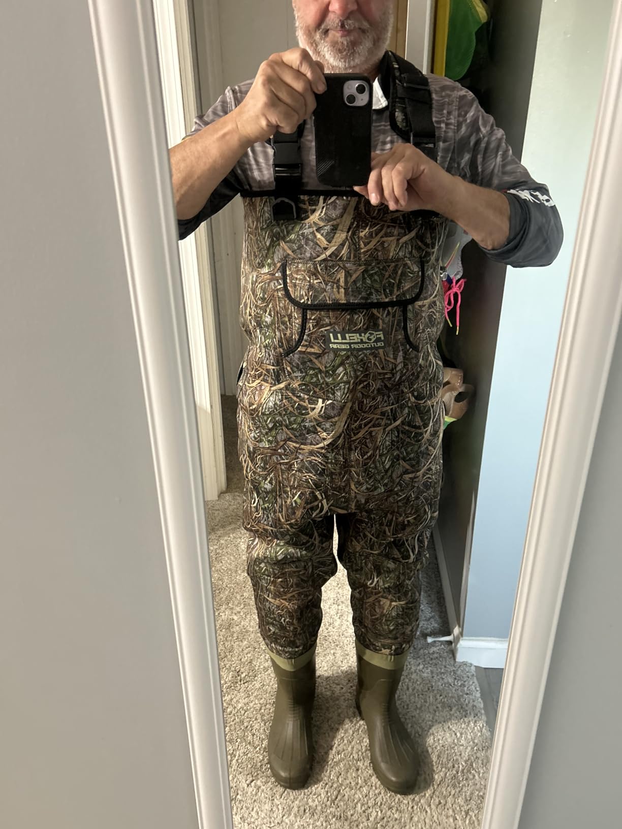 Foxelli Chest Waders, Waterproof 4mm Neoprene Hunting & Fishing Waders for Men & Women with Boots customer photo 1