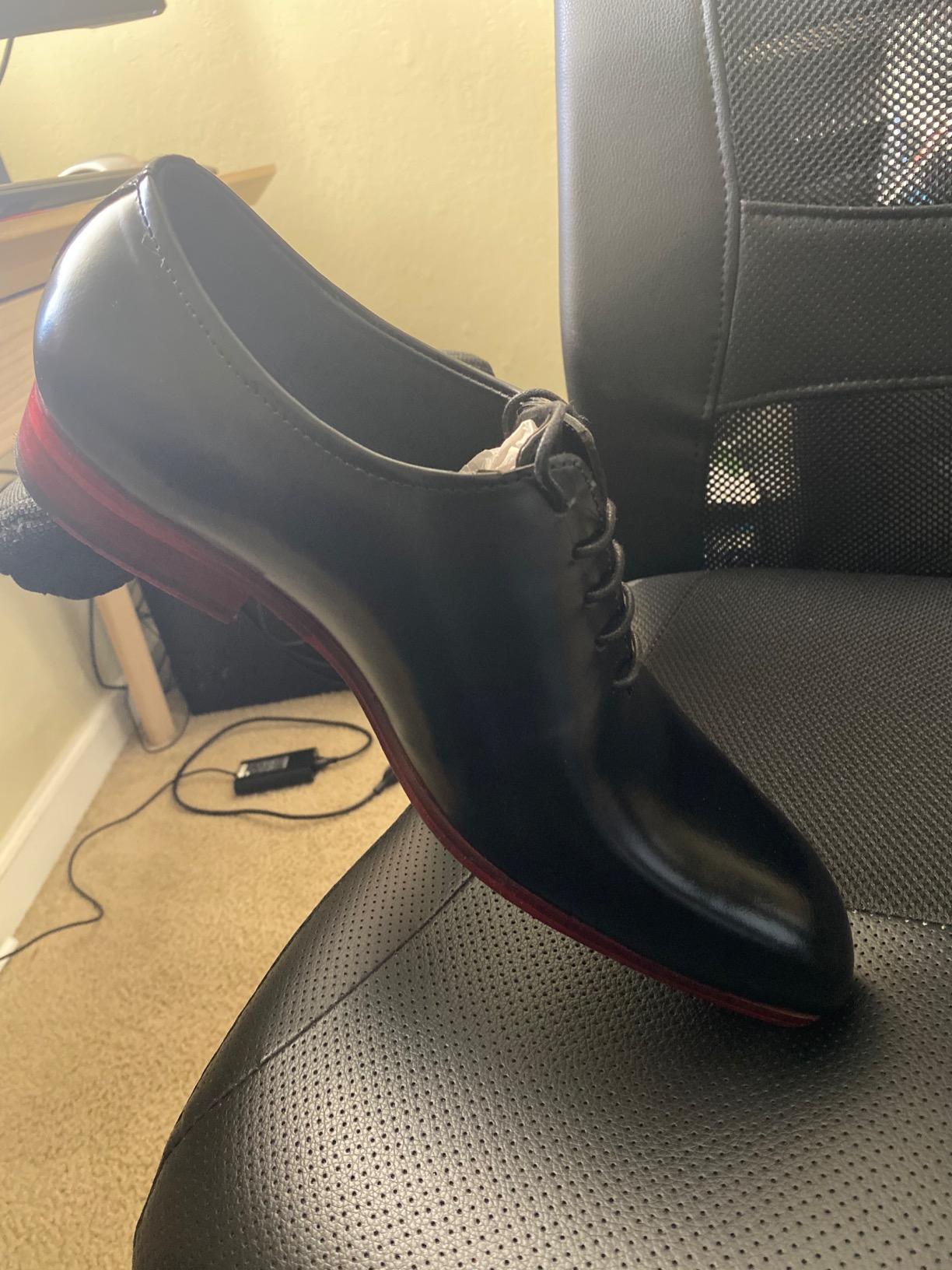 Lethato Handcrafted Wholecut Oxford Men's Genuine Leather Lace Up Dress Shoes customer photo 1