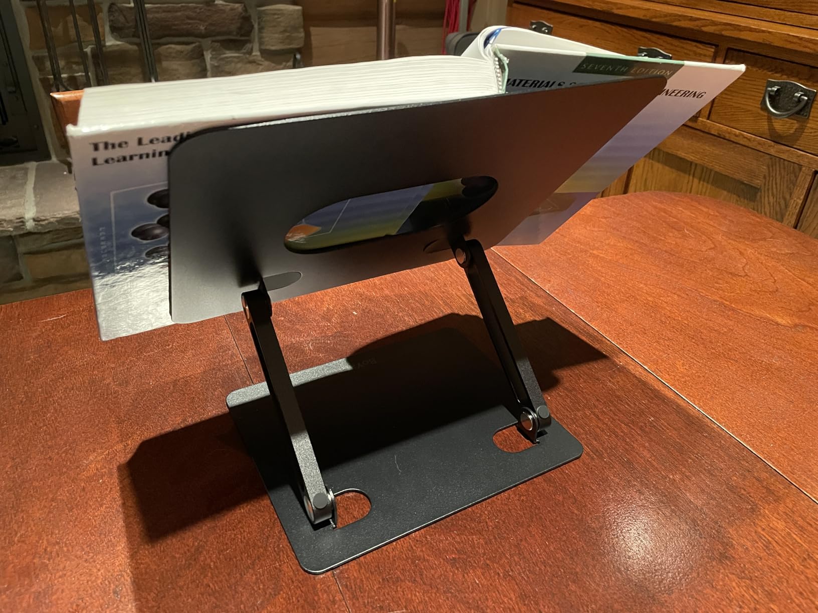 BoYata Laptop Stand, Adjustable Multi-Angle Riser, Up to 17 Inches, Silver | Sturdy Alloy Steel, Heat-Vent Design and Silicone Pads Support Laptops up to 17 Inches, Including MacBook and Surface customer photo 1