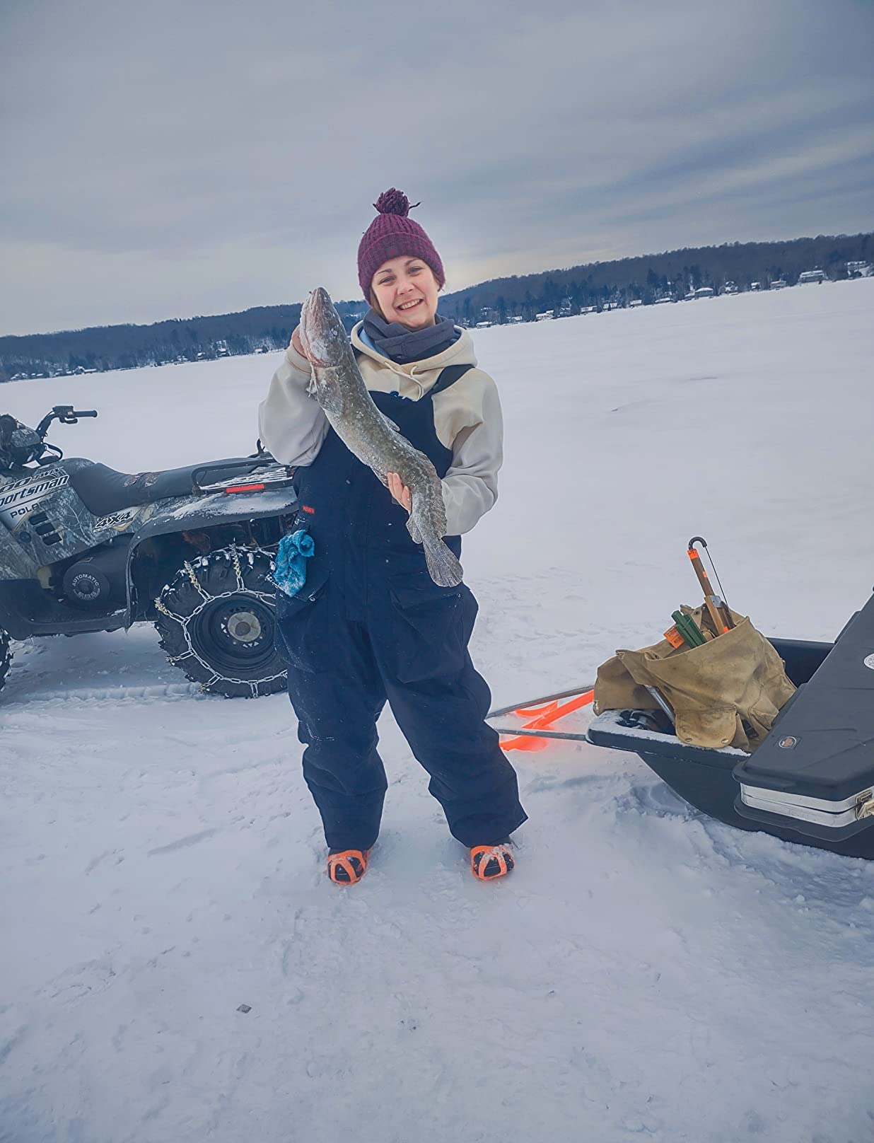 Striker Men's Trekker Durable Windproof Water-Resistant Insulated Outdoor Ice Fishing Bib with Sureflote Flotation Technology customer photo 1
