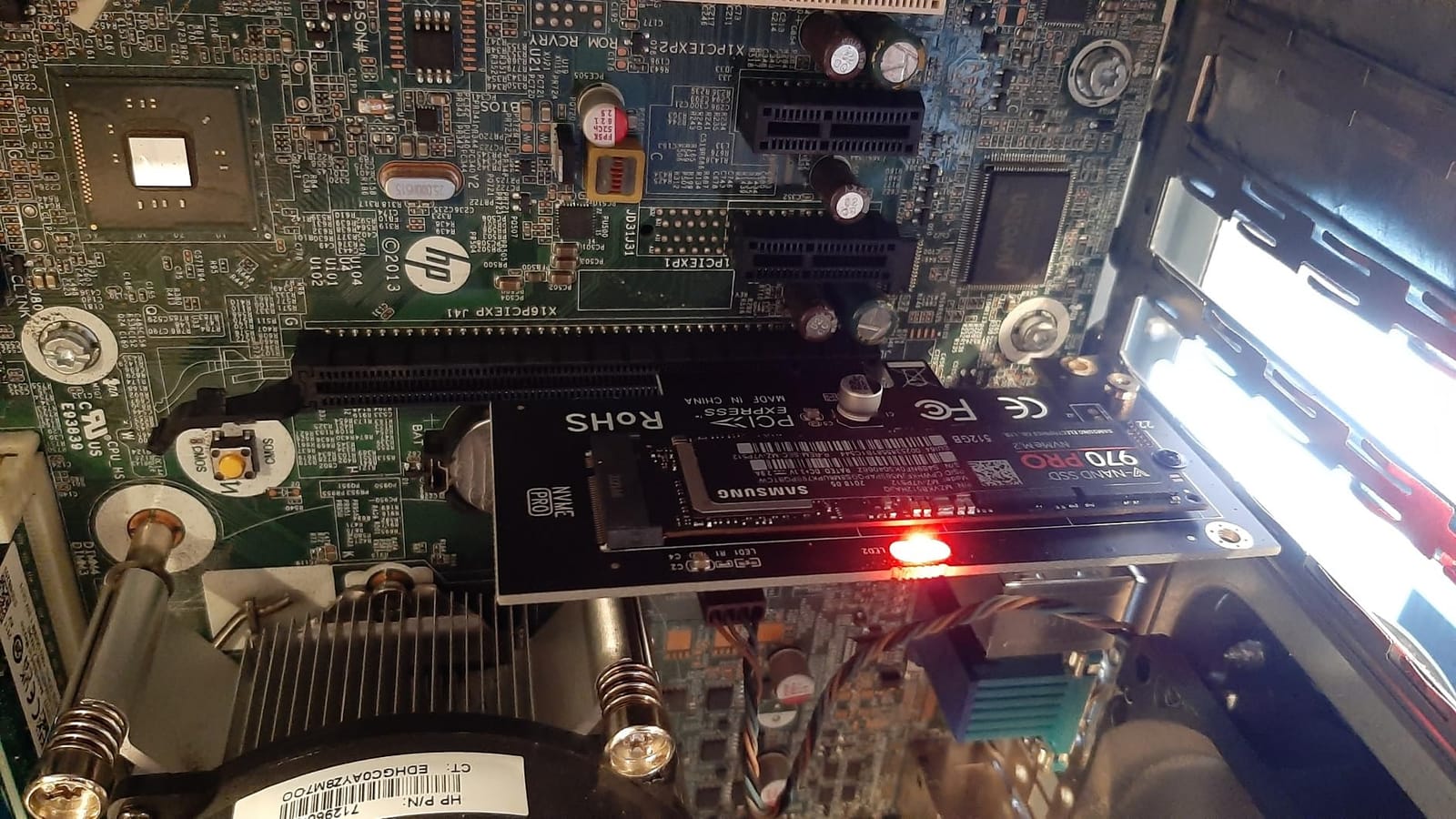 M.2 NVME to PCIe 4.0 x4 Adapter with Aluminum Heatsink Solution | M.2 NVMe SSD to PCIe X16/X8/X4 Adapter Card with Aluminum Heatsink, Easy Install, Supports 2230/2242/2260/2280 customer photo 2