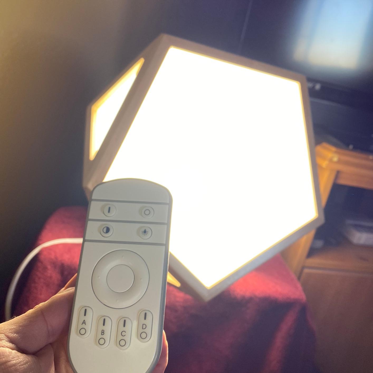 DayBright Light Therapy Lamp Full Spectrum, 10,000 LUX, UV-Free, Full Size, Adjustable, Happy Sun Lamp, Sunlight Lamp for Daylight Feelings - Crafted from Solid Wood customer photo 2