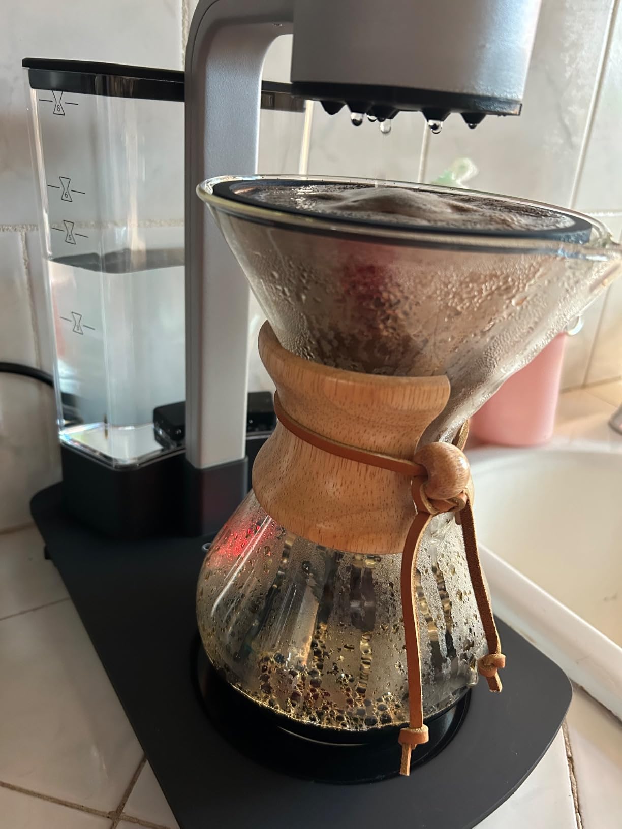 Barista Warrior Reusable Coffee Filter - Stainless Steel Pour Over Dripper, Compatible for Chemex, Hario V60 & Drippers, Easy to Clean Flavorful Brew Fine Mesh Coffee Filter - Copper customer photo 2