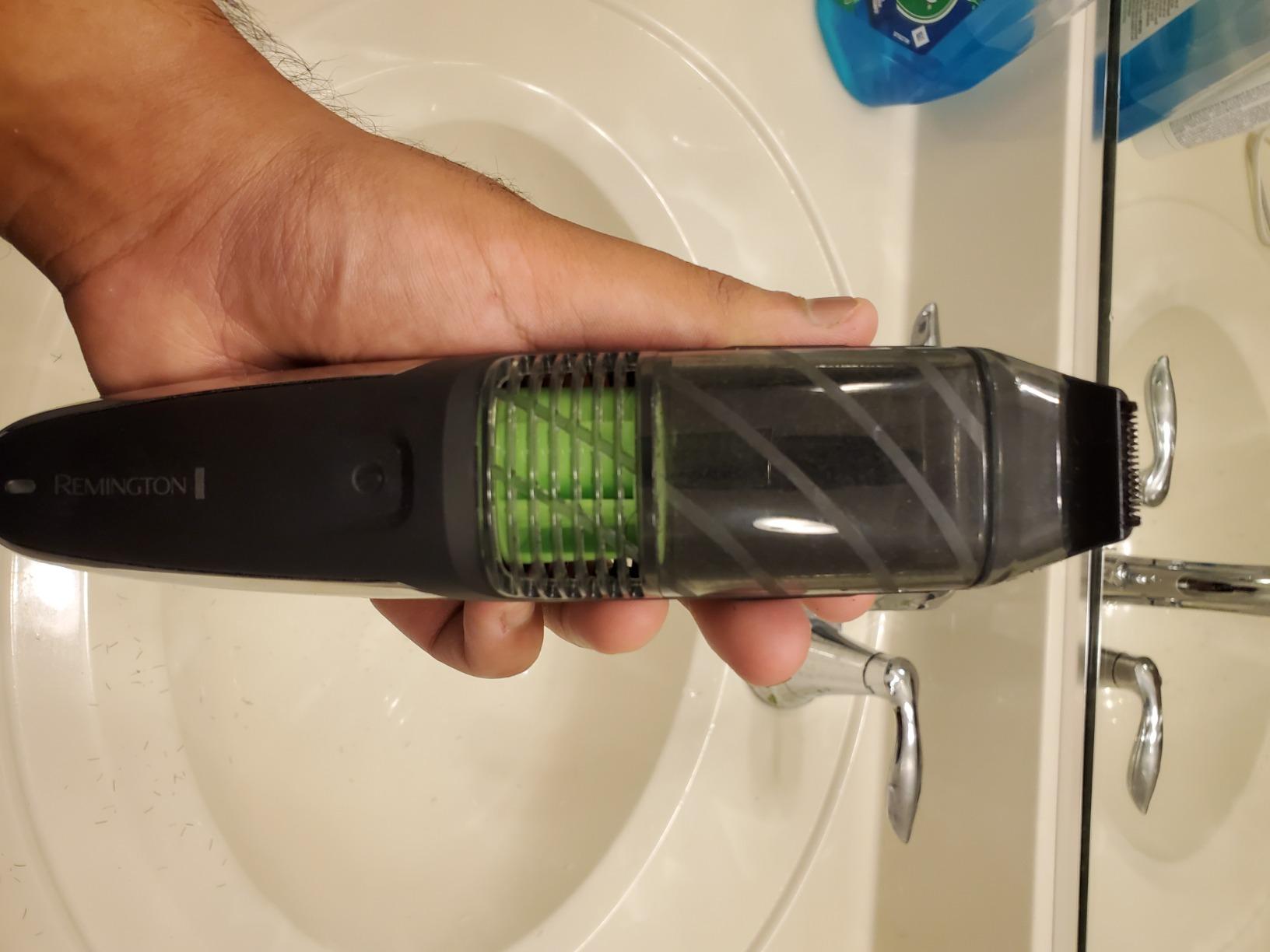 Remington Vacuum Beard Trimmer for Men, Cordless Rechargeable | Adjustable Length Comb (2-18mm), 13 Length and Style Settings, Removable Blades, For Beard, Mustache, And Stubble customer photo 1