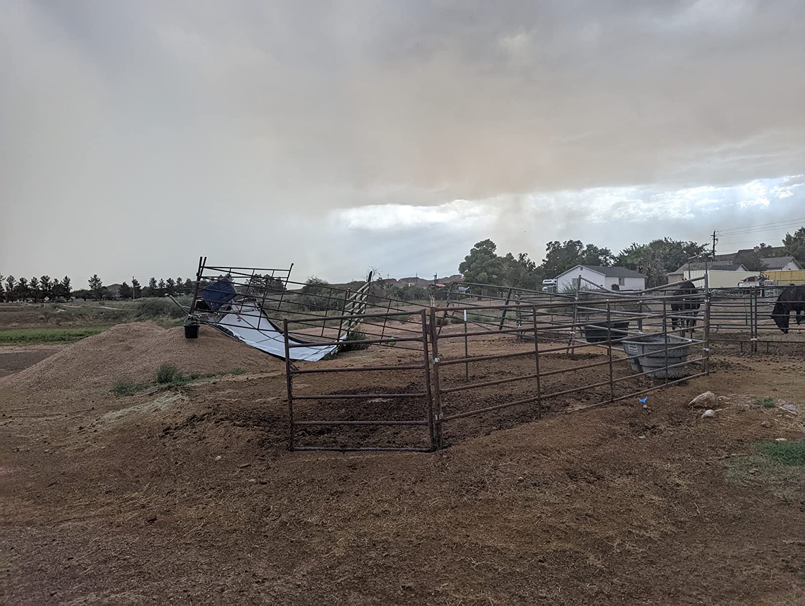 ShelterLogic 10' x 10' Powder Coated Green Corral Shelter Livestock Shade customer photo 2