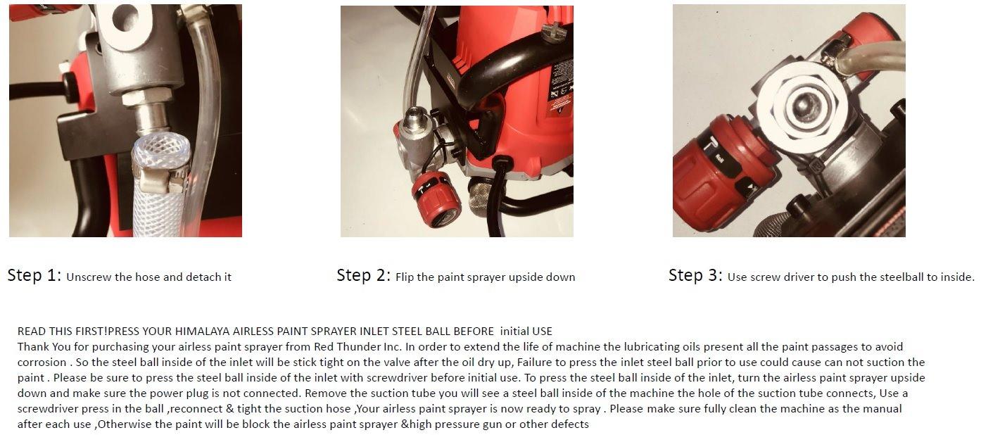 Himalaya High Pressure Airless Paint Sprayer - 3000PSI, 5/8HP, 650W Power Painter, Contractor Grade customer photo 1