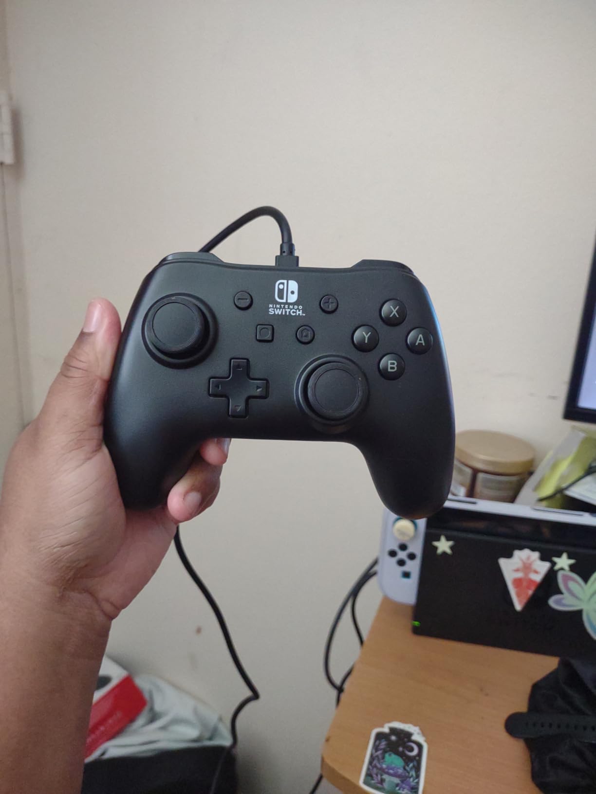 PowerA Nintendo Switch Wired Controller - Black, Detachable 10ft USB Cable, No Battery Required, Officially Licensed By Nintendo customer photo 1