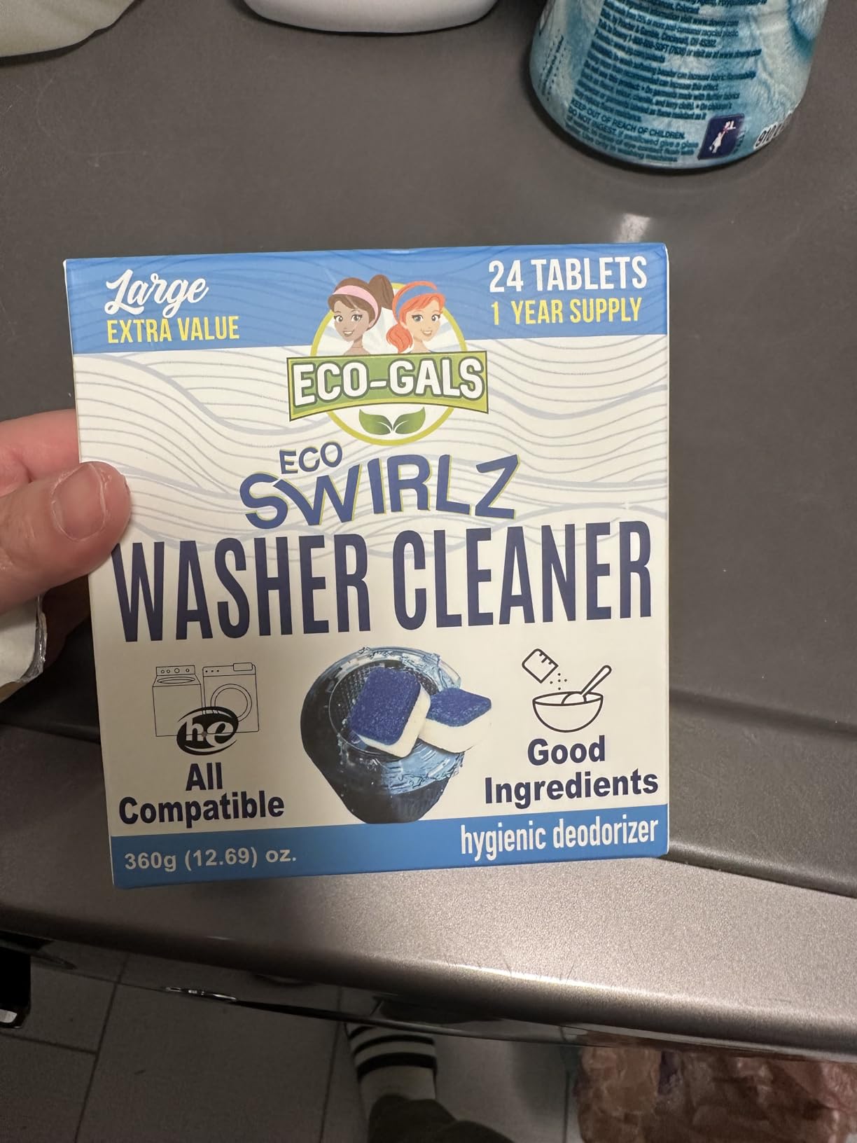 ECO-GALS Washing Machine Cleaner and Deodorizer | Front & Top Load Washers, H.E. Compatible, Removes Pet Hair & Debris, Cleans Drum, Pipes & Filter customer photo 2
