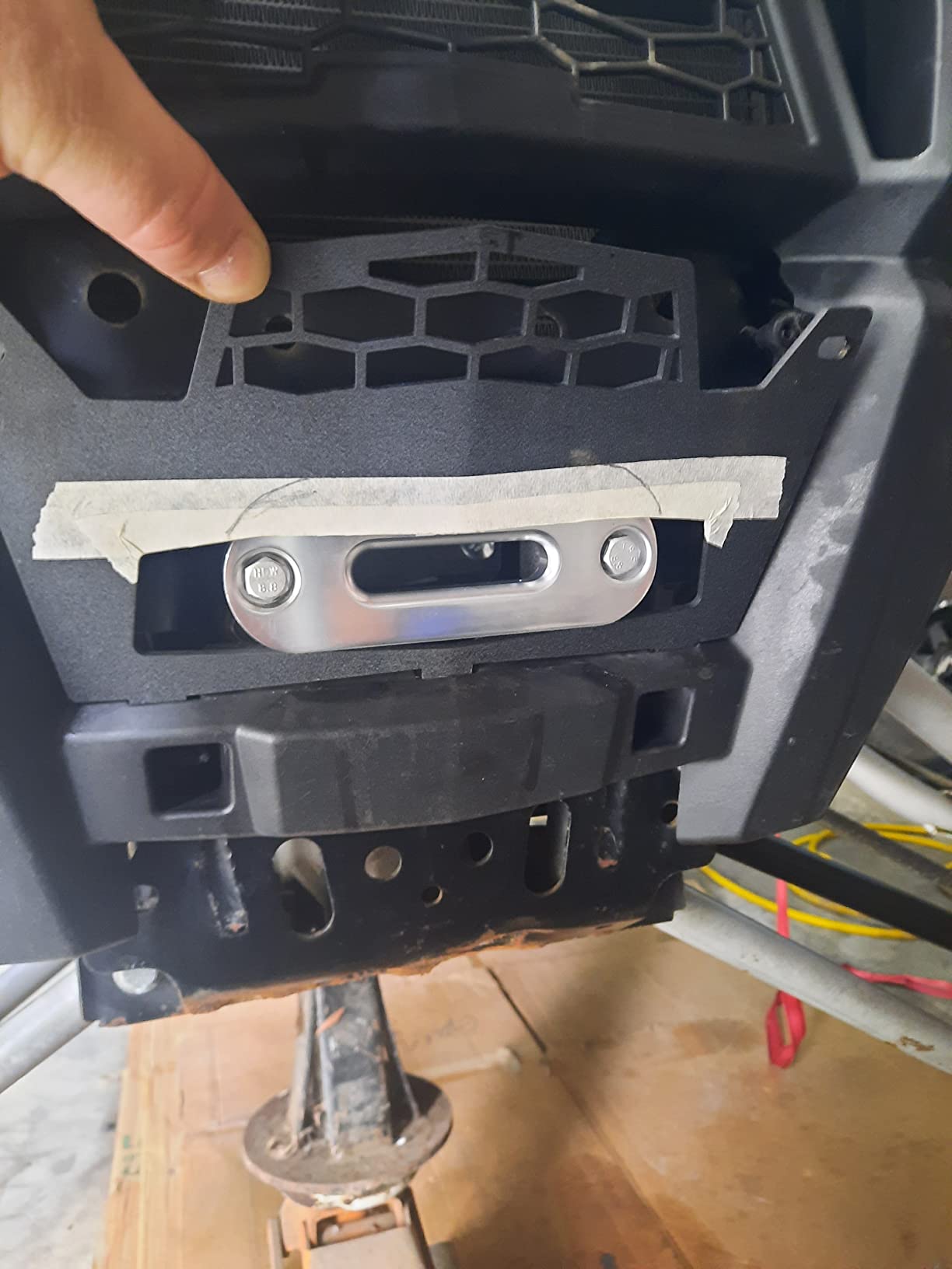 SuperATV Heavy Duty Winch Mounting Plate for 2019-2023 Polaris RZR XP 1000 / XP 4 1000 | Made with 3/16