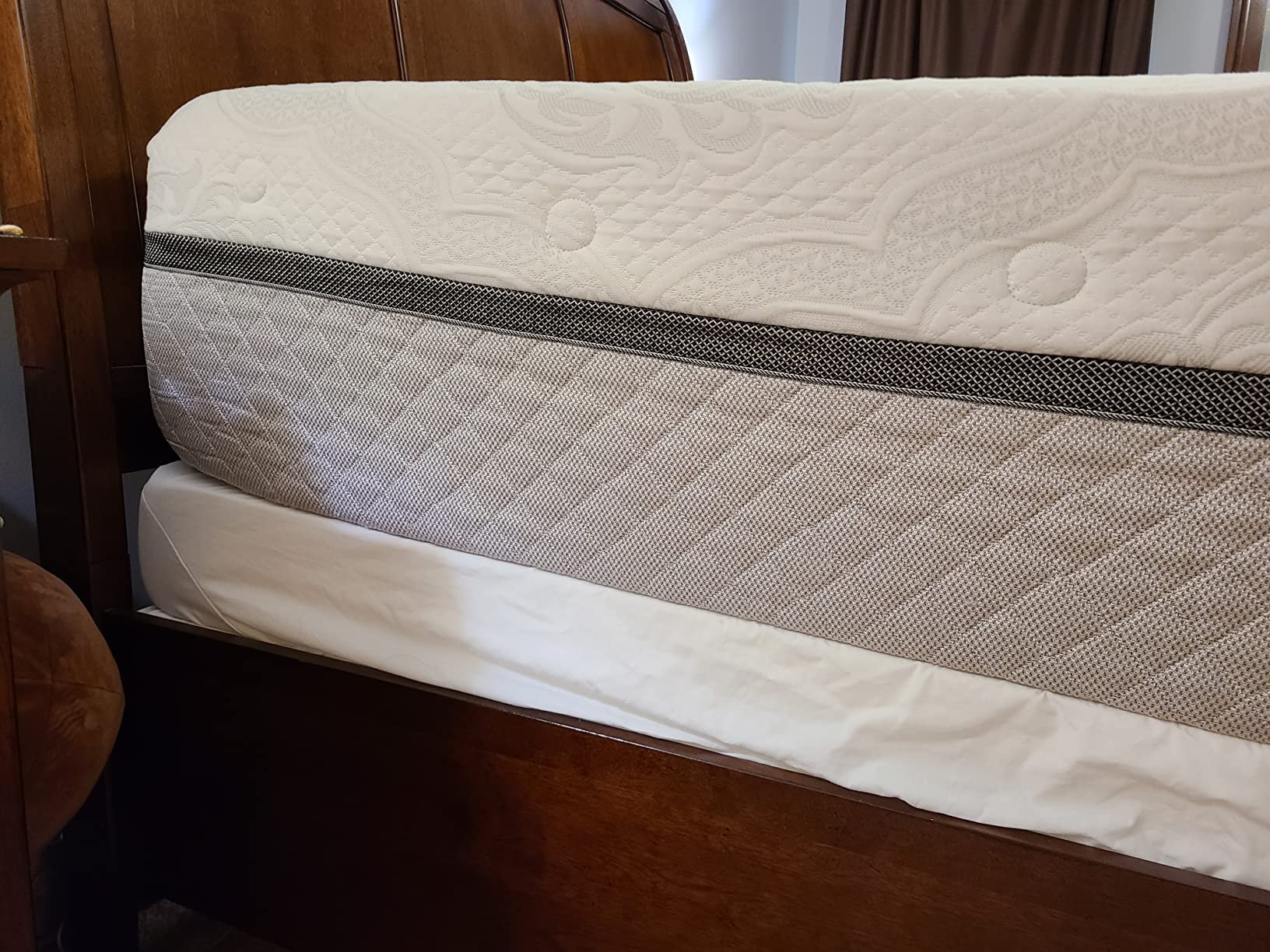 Avana Mattress Elevator 5-Inch - Gentle Incline Under Mattress Support - Riser for Snoring, Acid Reflux, and Sinus Relief, Queen customer photo 1