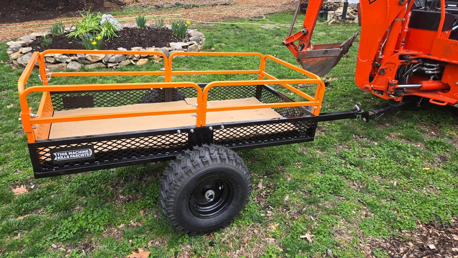 Impact IMPLEMENTS 1500lb ATV/UTV/Tractor Trailer with Solid Steel Floor, Aggressive Tires, & Pivoting Tongue customer photo 1