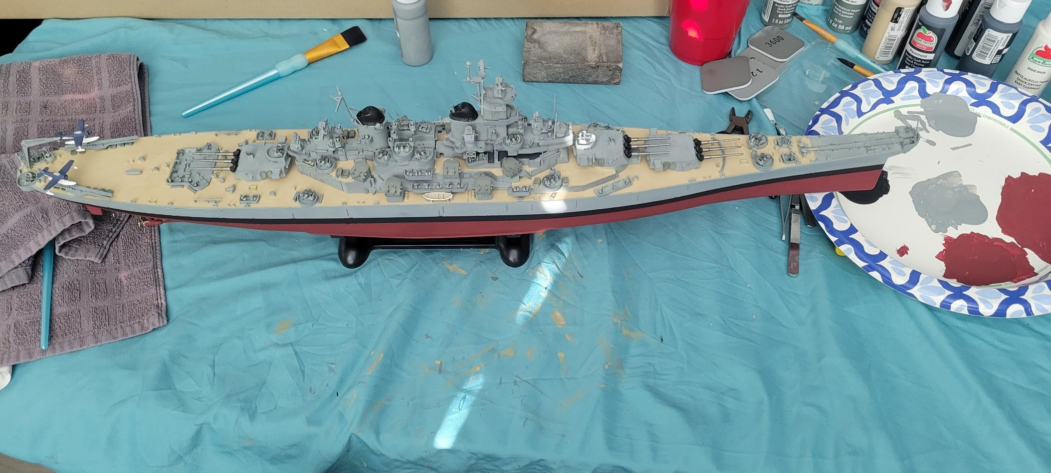 Academy 1/400 BB-63 USS Missouri Battleship Plastic Model Kit customer photo 1