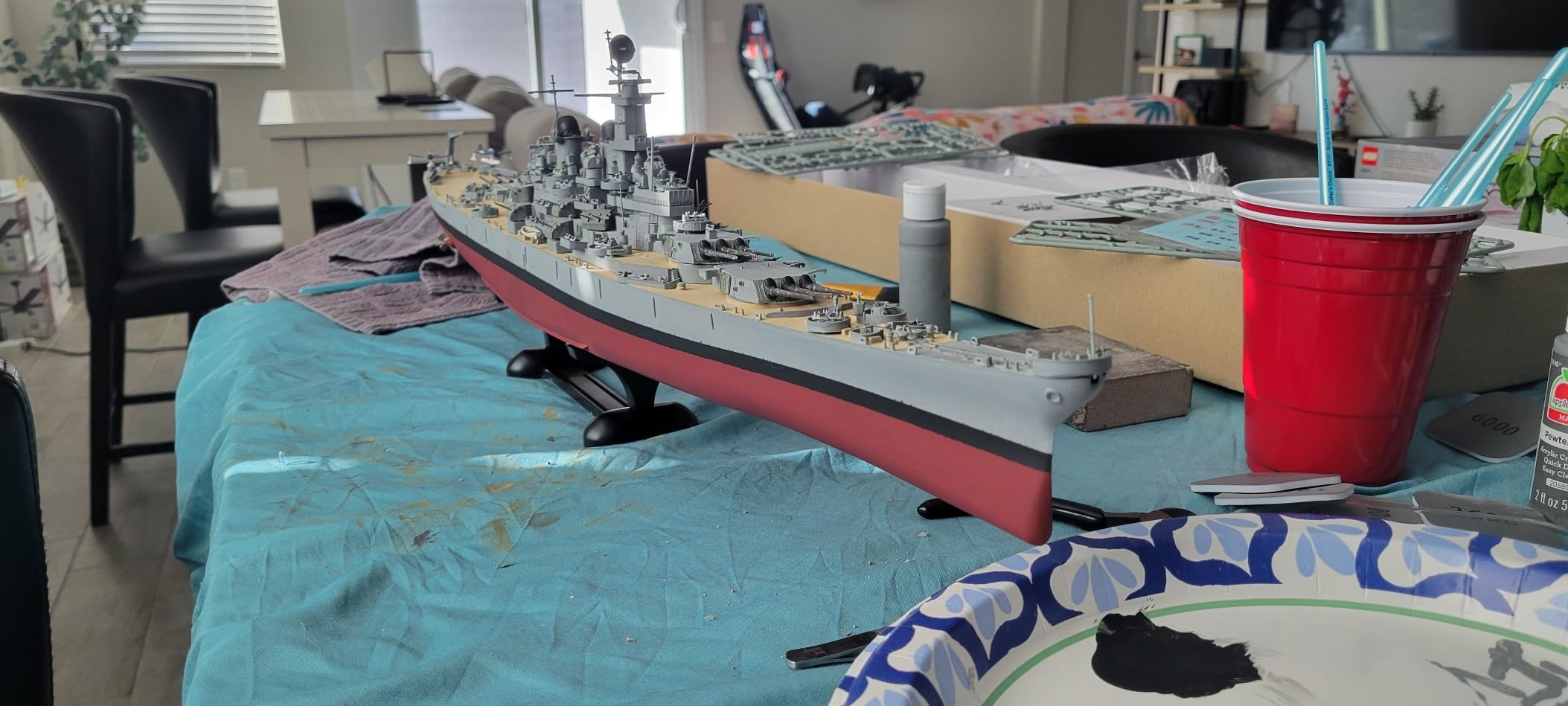 Academy 1/400 BB-63 USS Missouri Battleship Plastic Model Kit customer photo 2