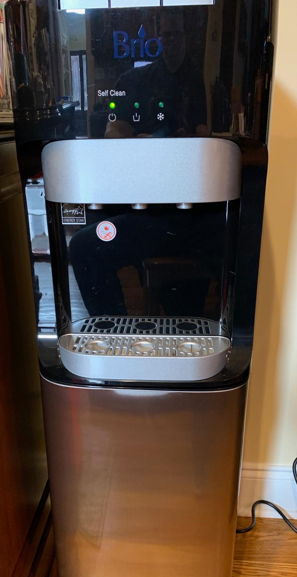 Brio Commercial Grade Bottleless Ultra Safe Reverse Osmosis Drinking Water Filter Water Cooler Dispenser-3 Temperature Settings Hot, Cold & Room Water - UL Approved - Point of Use customer photo 1