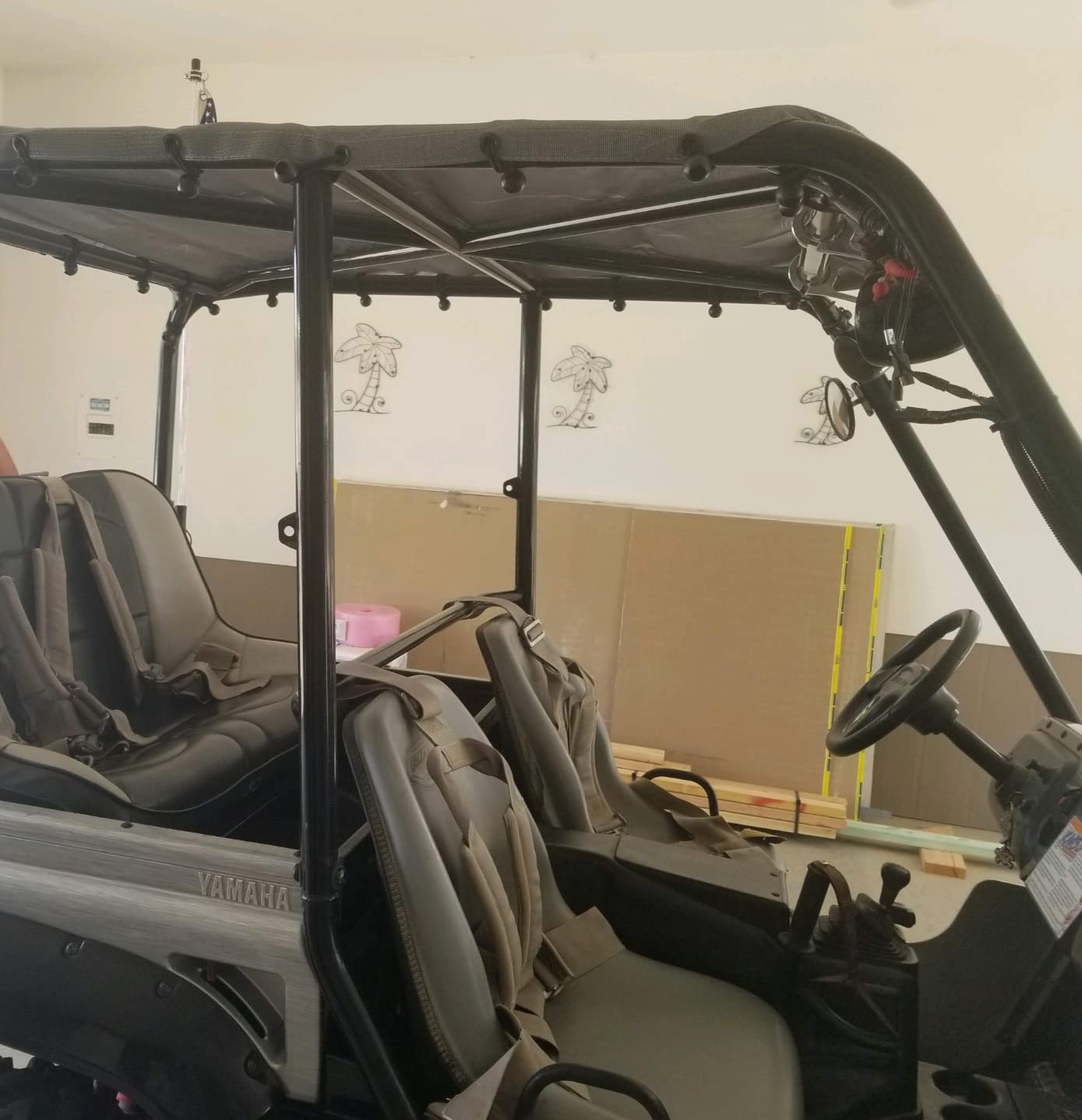 Sun Shade Top for Honda Pioneer 1000-5 UTV Mesh Sunshade, Gray | Soft Top Roof Cover, Blocks UV Rays, Easy Installation, Reduce Wind and Driving Noise, Strong Materials, 10 Year Warranty customer photo 1