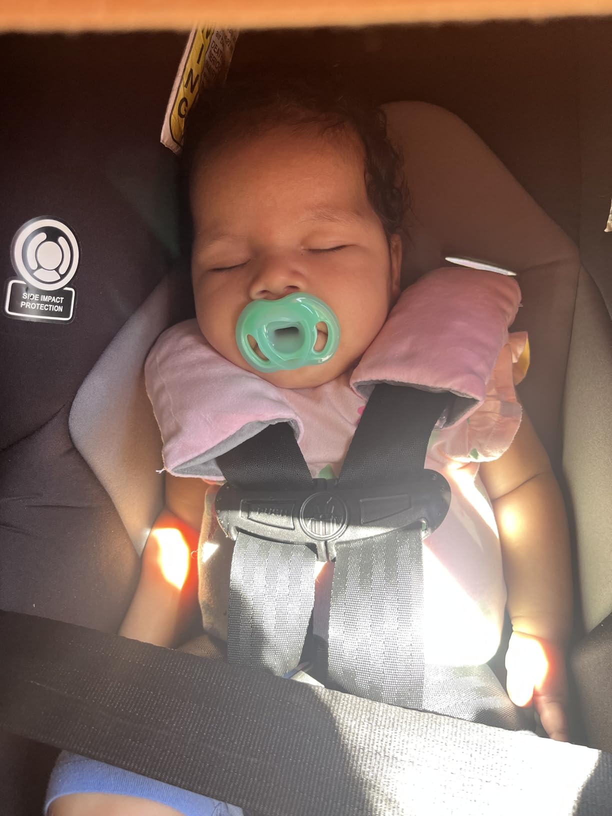 COOLBEBE Seat Belt Pillow for Kids, Extra Soft Toddler Travel Pillow | For Car Seat, Universal Carseat Strap Cushion Pads for Childs Baby People Adults, Black customer photo 1