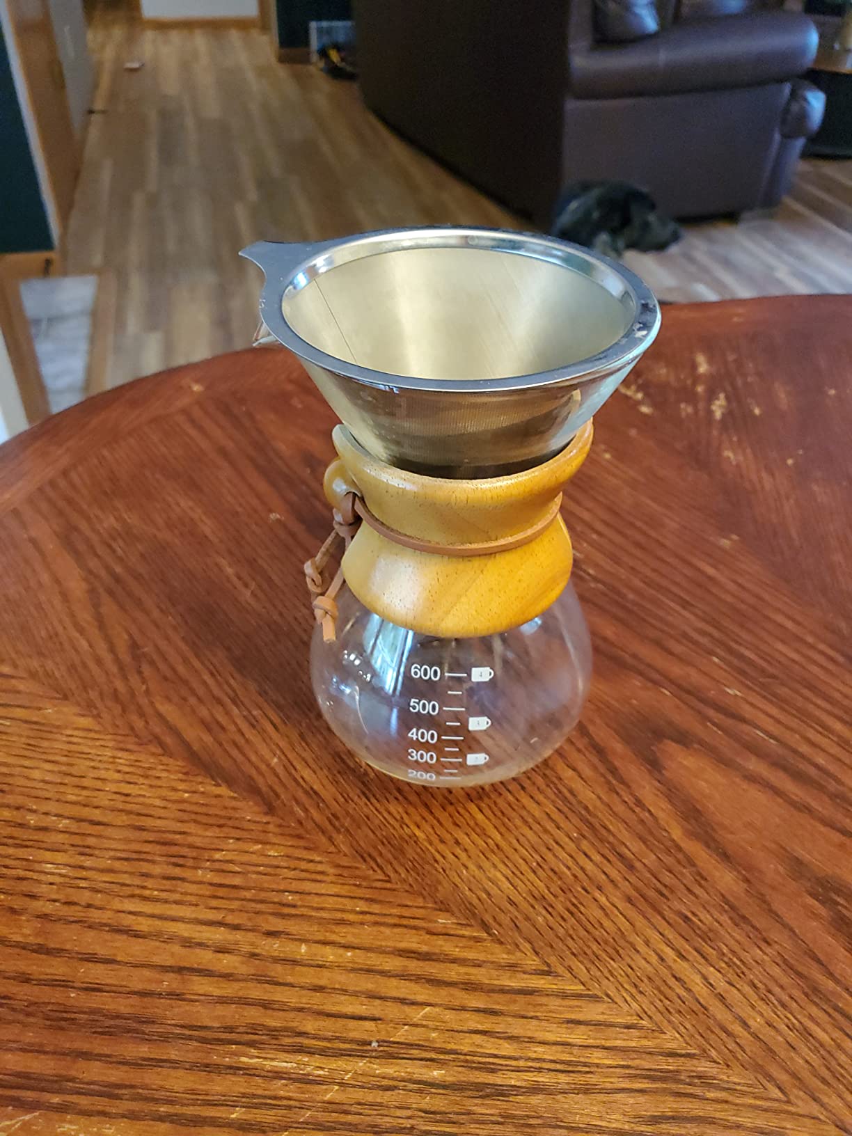 Pour Over Coffee Maker Set | Kit Includes 40 OZ Gooseneck Kettle with Thermometer, Coffee Mill Grinder & 20 OZ Coffee Dripper Brewer | Great Replacement for Coffee Machines customer photo 1