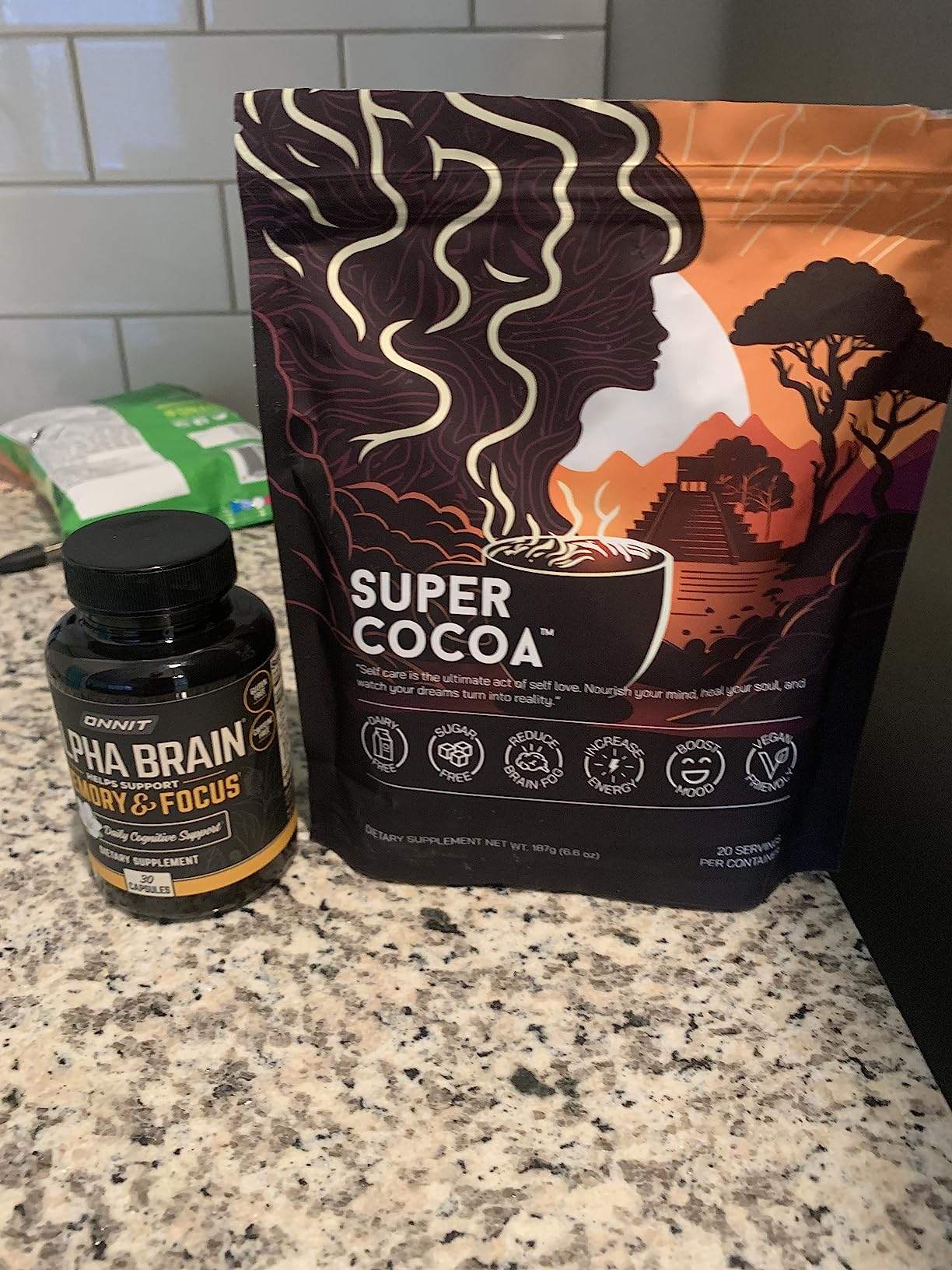ONNIT Alpha Brain Nootropic Brain Supplement for Focus & Memory, 30 Count | IGEN Non-GMO Tested; L-Theanine, Alpha GPC & Vitamin B6; brain supplement for memory, focus & mental clarity, men & women customer photo 2