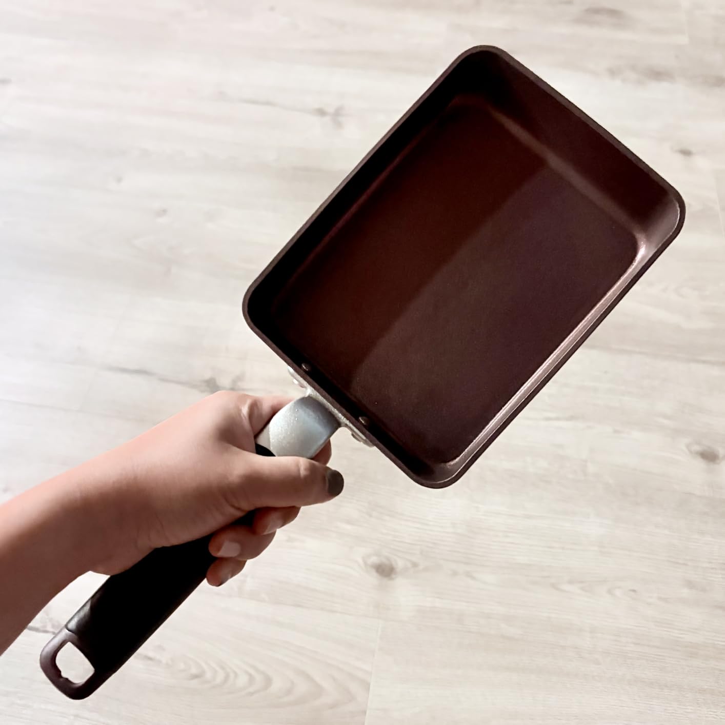 TECHEF - Tamagoyaki Japanese Omelette Pan/Egg Pan Skillet, PFOA-Free, Dishwasher Safe, Induction-Ready, Made in Korea (Black/Medium) customer photo 2