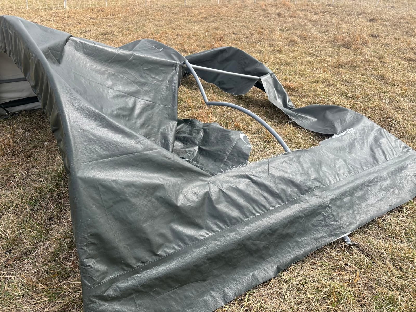ShelterLogic 8' x 10' x 5' Small Round Livestock and Agricultural Storage and Shade Shelter Kit customer photo 1