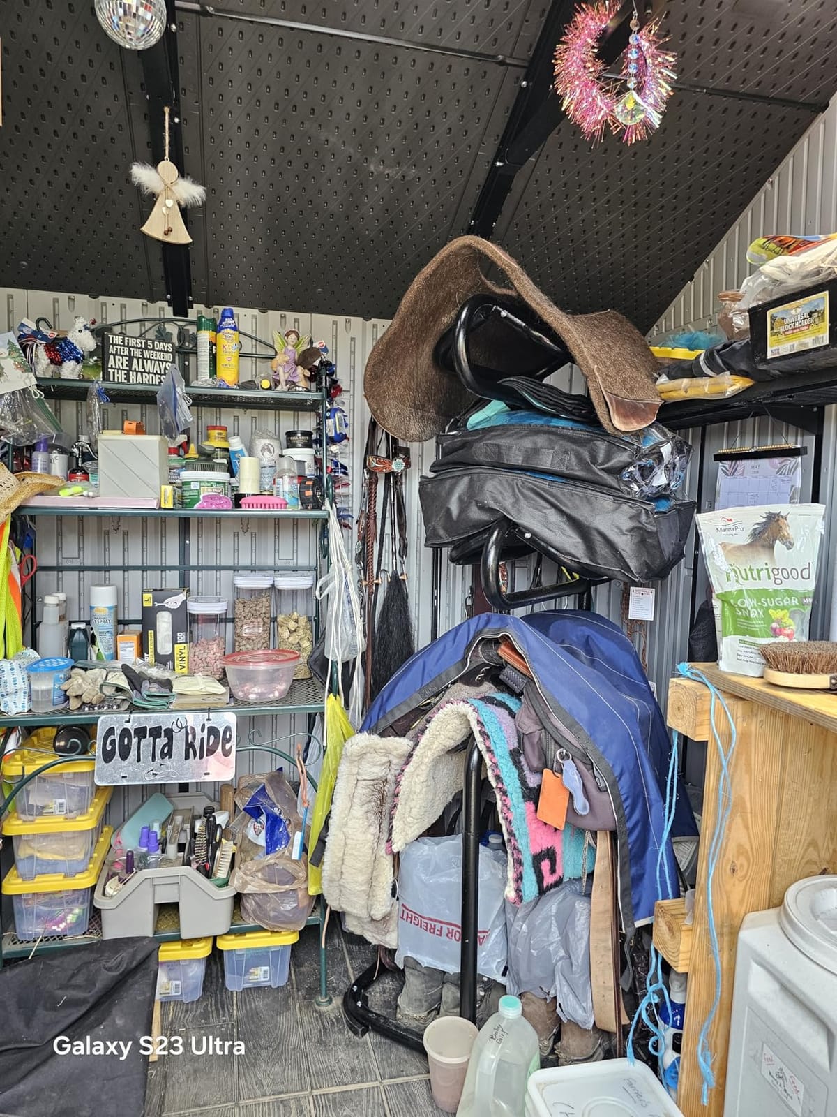 Seny Heavy Duty 3 Tier Rotatable Saddle Rack Stand H68.5 x W30 x D30 customer photo 2