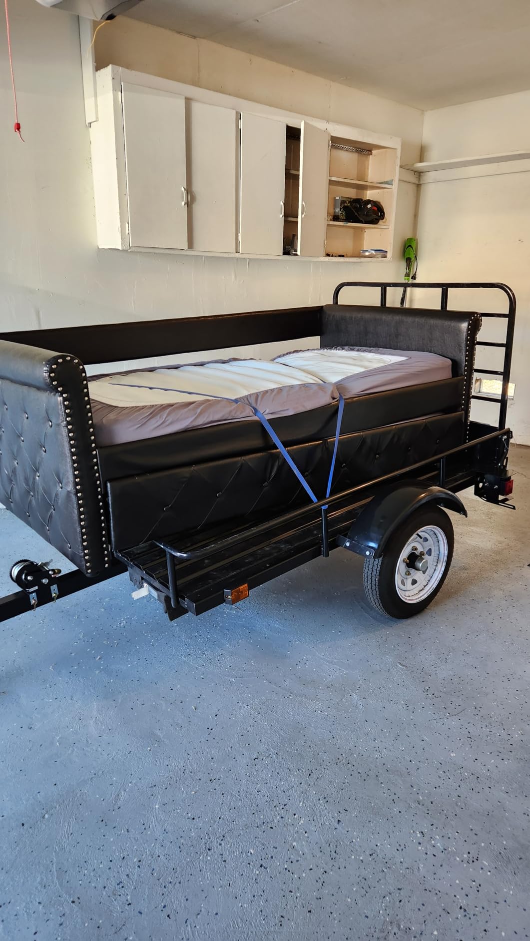 DK2 4 ft. x 6 ft. Single Axle Black UV Powder Coated Open Rail Utility Trailer customer photo 2