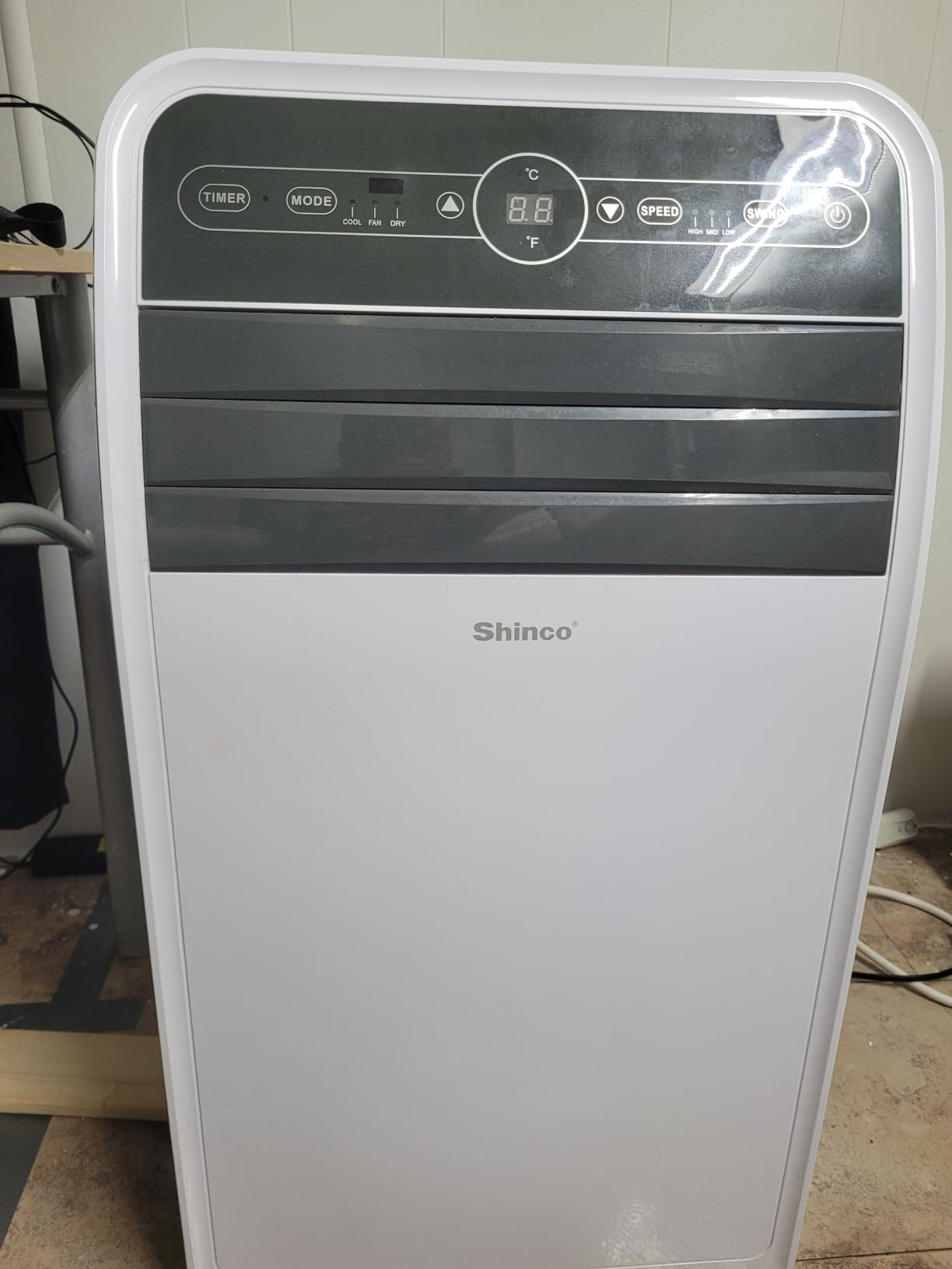 Shinco 12,000 BTU（7,500 BTU SACC) Portable Air Conditioner, Portable AC Unit with Built-in Cool, Dehumidifier&Fan Modes for Room up to 450 sq.ft, with Remote Control, 24 Hour Timer, Installation Kit customer photo 2