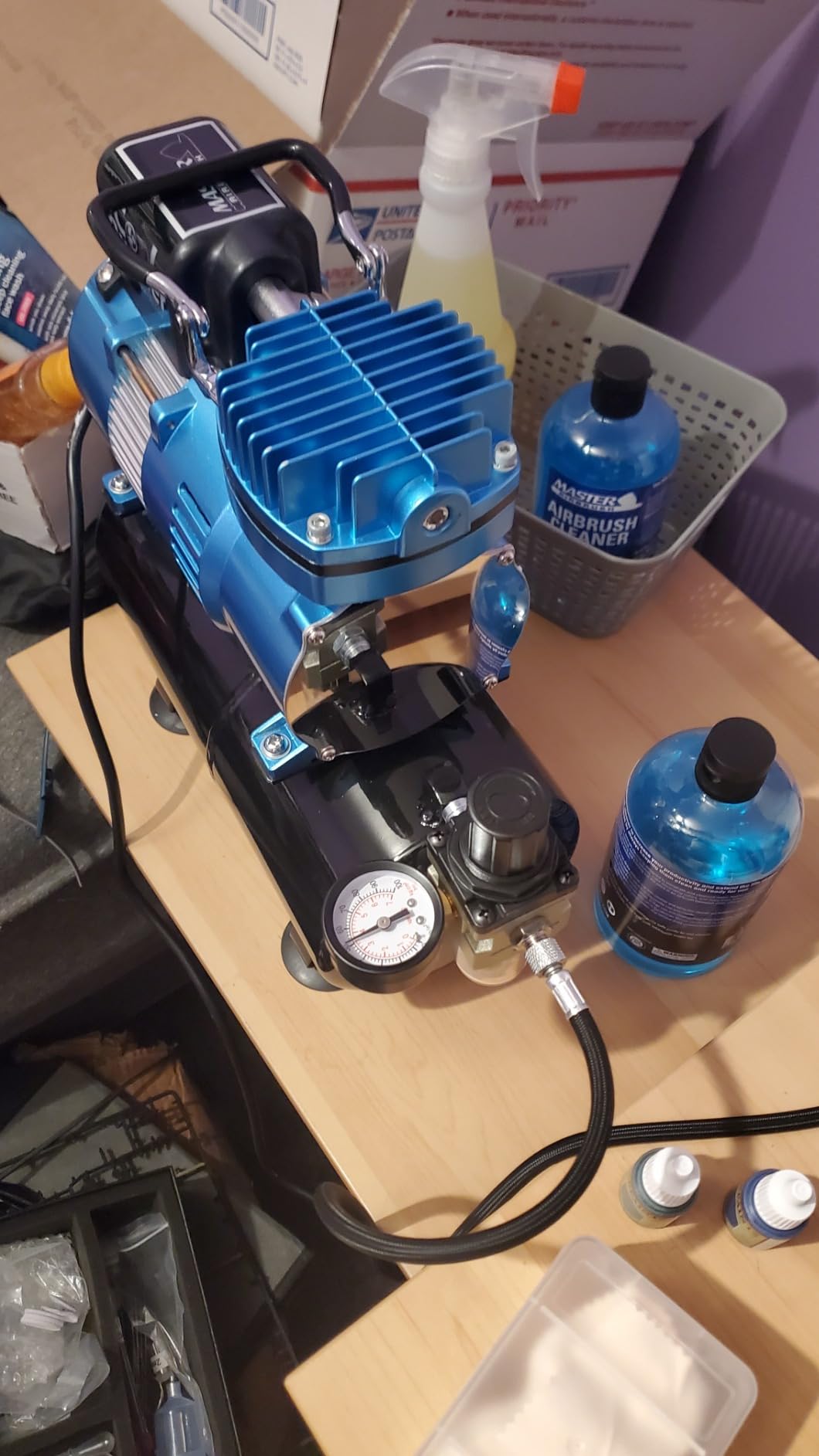 Master Airbrush 1/5 HP Cool Runner II Dual Fan Tank Air Compressor Kit | TC-326T - Professional Single-Piston with 2 Cooling Fans, Runs Longer Without Overheating - Regulator Water Trap, Holder customer photo 1