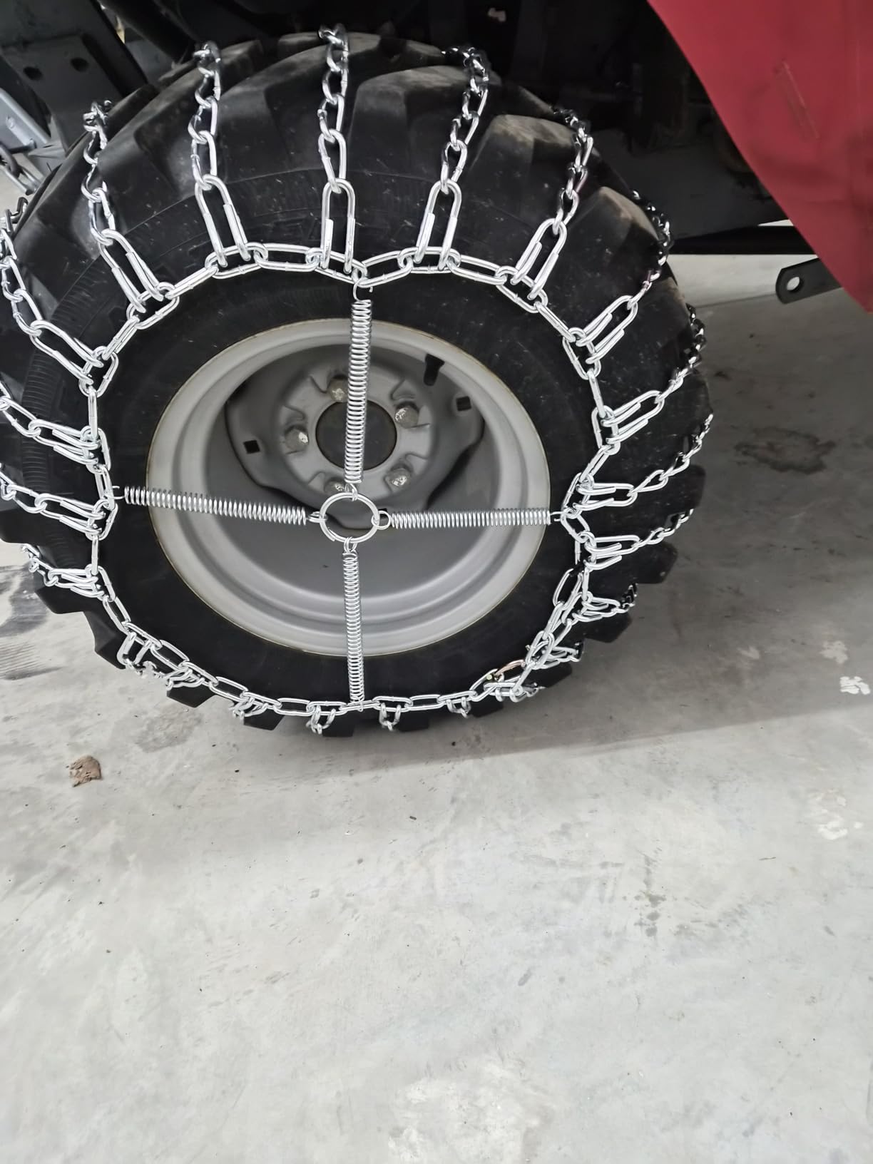 The ROP Shop Pair of 2 Link Tire Chains & Tensioners 23x10.5x12 | For Snow Blowers, Lawn & Garden Tractors, Mowers & Riders, UTV, ATV, 4-Wheelers, Utility Vehicles customer photo 1