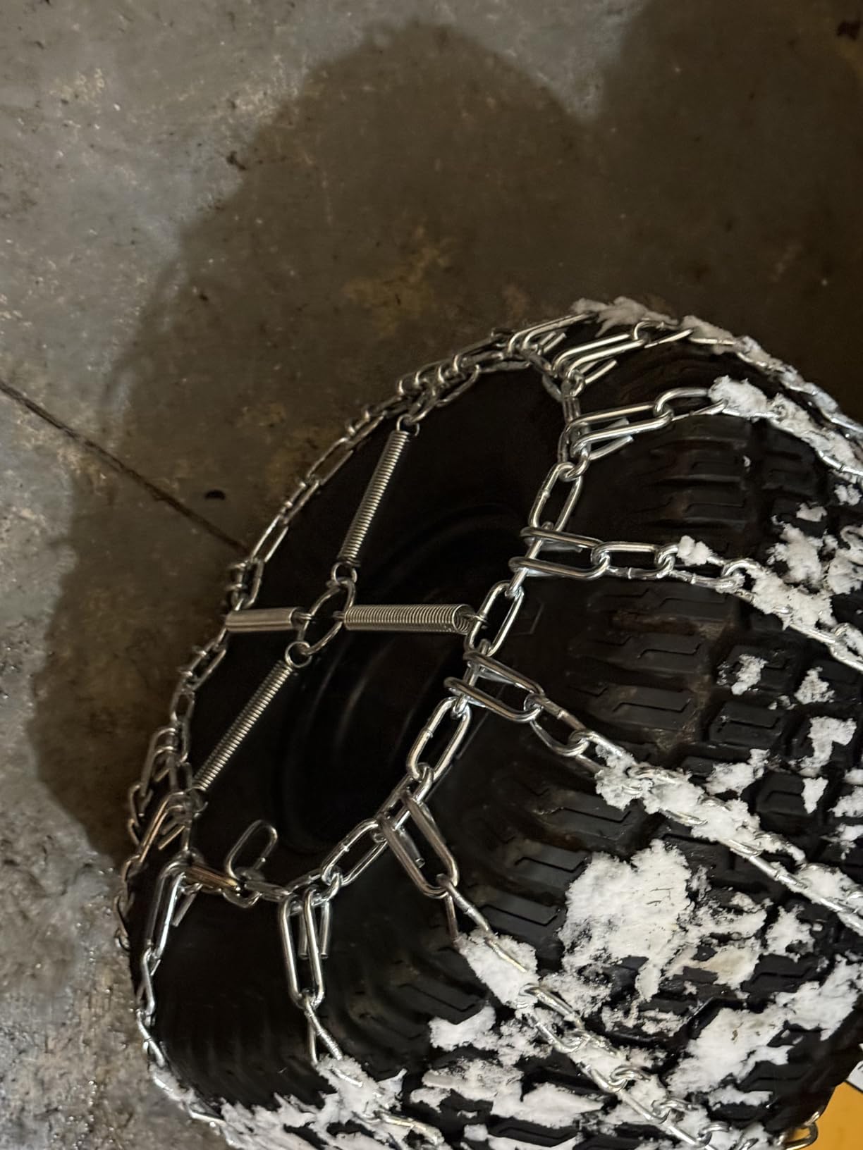 The ROP Shop Pair of 2 Link Tire Chains & Tensioners 18x8.5x10 | For Snow Blowers, Lawn & Garden Tractors, Mowers & Riders, UTV, ATV, 4-Wheelers, Utility Vehicles customer photo 1