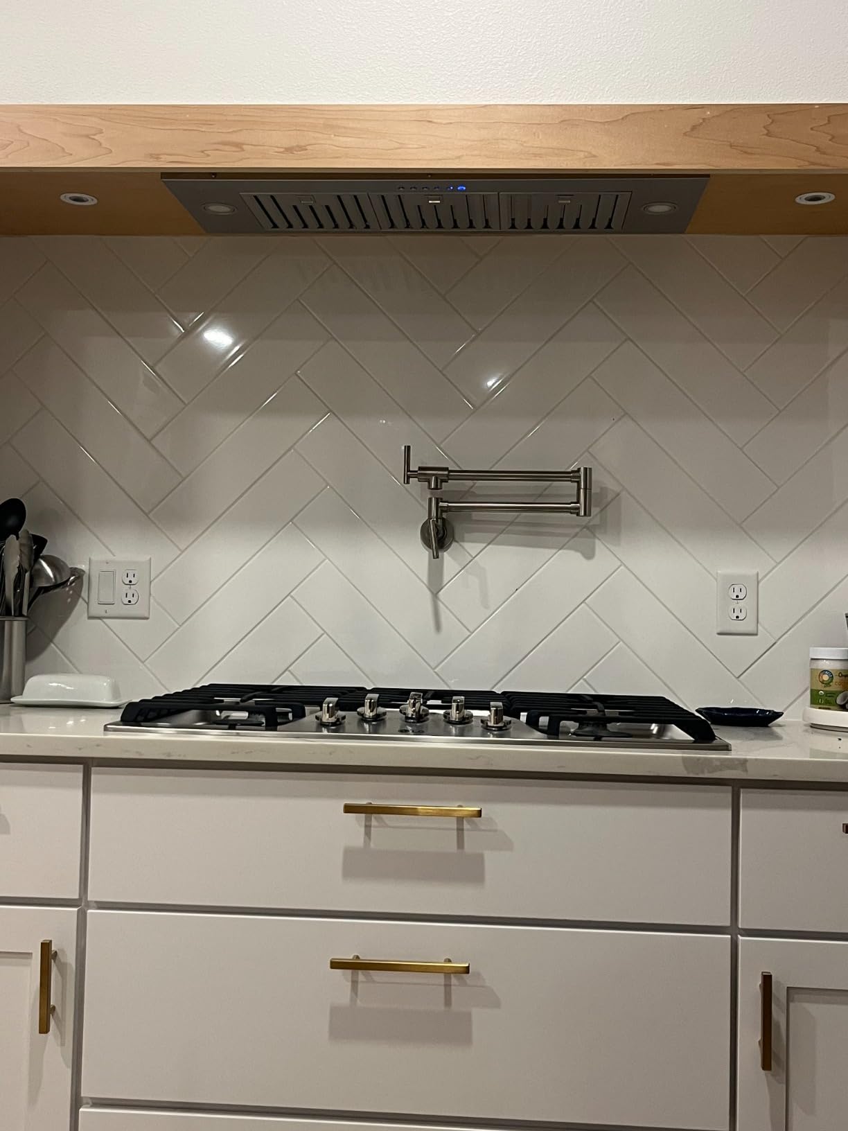 EKON Range Hood Insert 36 Inch, 900 CFM Built-in Kitchen Vent Hood, Ducted or Ductless Convertible, 4-Speed Soft Touch Panel, Stainless Steel Filters, Over Stove Vent Hood NAB01-36 customer photo 2