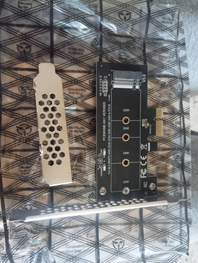 Key-M to PCIe Adapter Card - M.2 NVMe SSD Converter - Compatible with Desktop PCs/Motherboards - (Supports 2280/2260/2242/2230 Sizes) customer photo 2