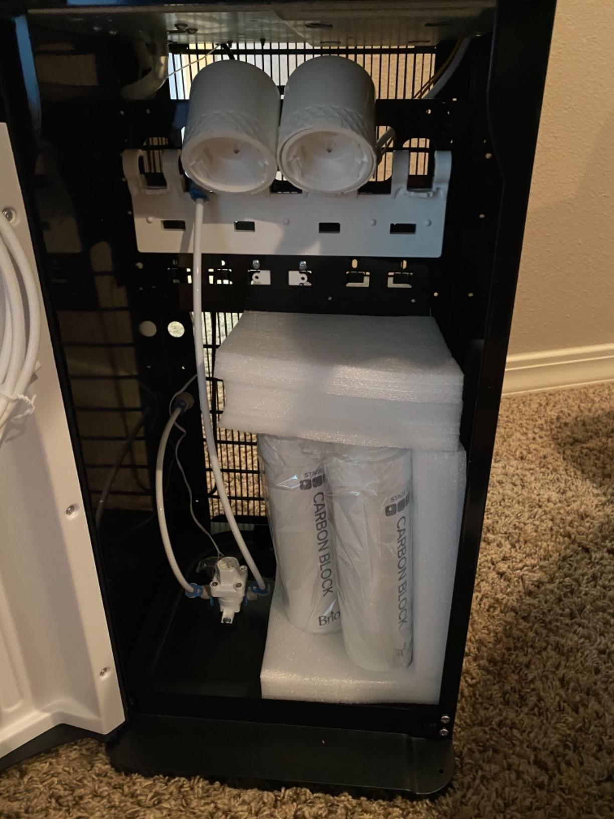 Brio 520 UV Self-Cleaning Bottleless Water Cooler Dispenser, UL Certified | Built-in 2 Stage Filtration (2 Free Replacement Filters Included) Reduces PFAS & Microplastics | 3 Temp (Hot Cold, Room) customer photo 1