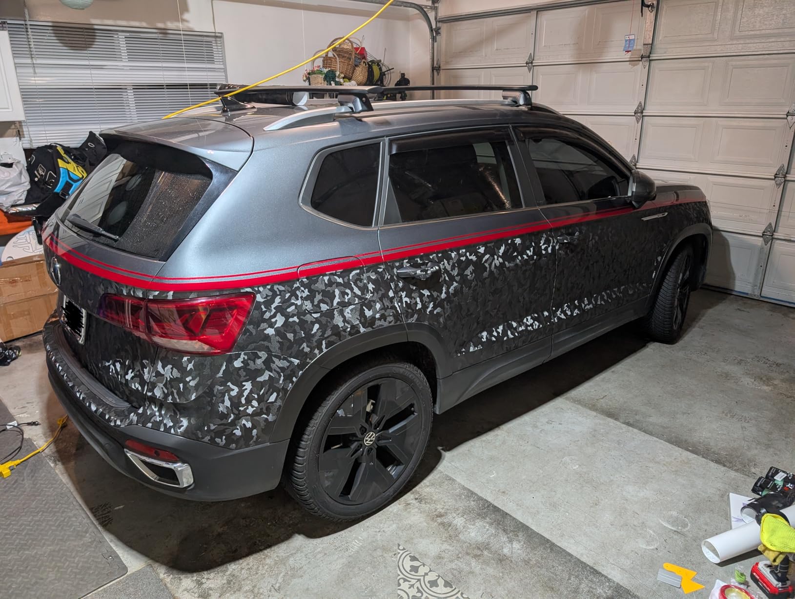 VViViD+ Stealth Medium Pattern Camouflage Vinyl Wrap Roll (1ft x 5ft, Black) customer photo 1