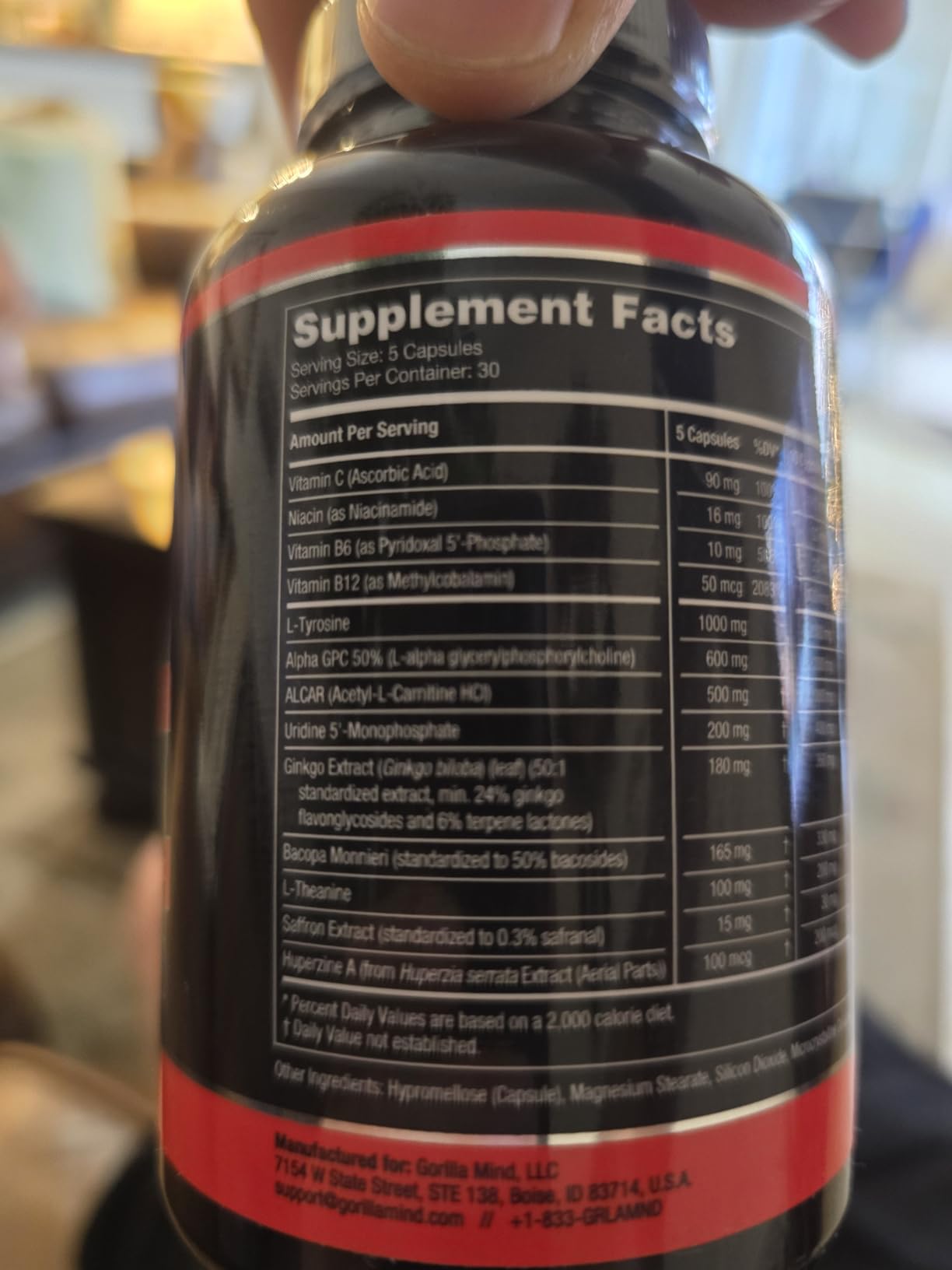 Gorilla Mind Smooth Nootropic Memory & Focus Formula (90 Capsules) | Non-Stimulant Productivity Supplement | Mental Clarity, No Jitters customer photo 2