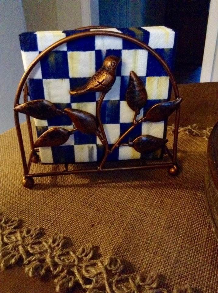 Cast Iron Bird & Tree Classic Napkin Holder/Tabletop Freestanding Tissue Dispenser, Rustic Green customer photo 2