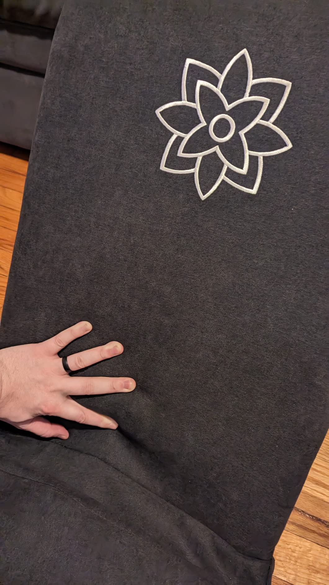 Mindful Modern Folding Pro Meditation Chair - Adjustable Meditation Seat with Back Support and Half Moon Buckwheat Meditation Cushion customer photo 1